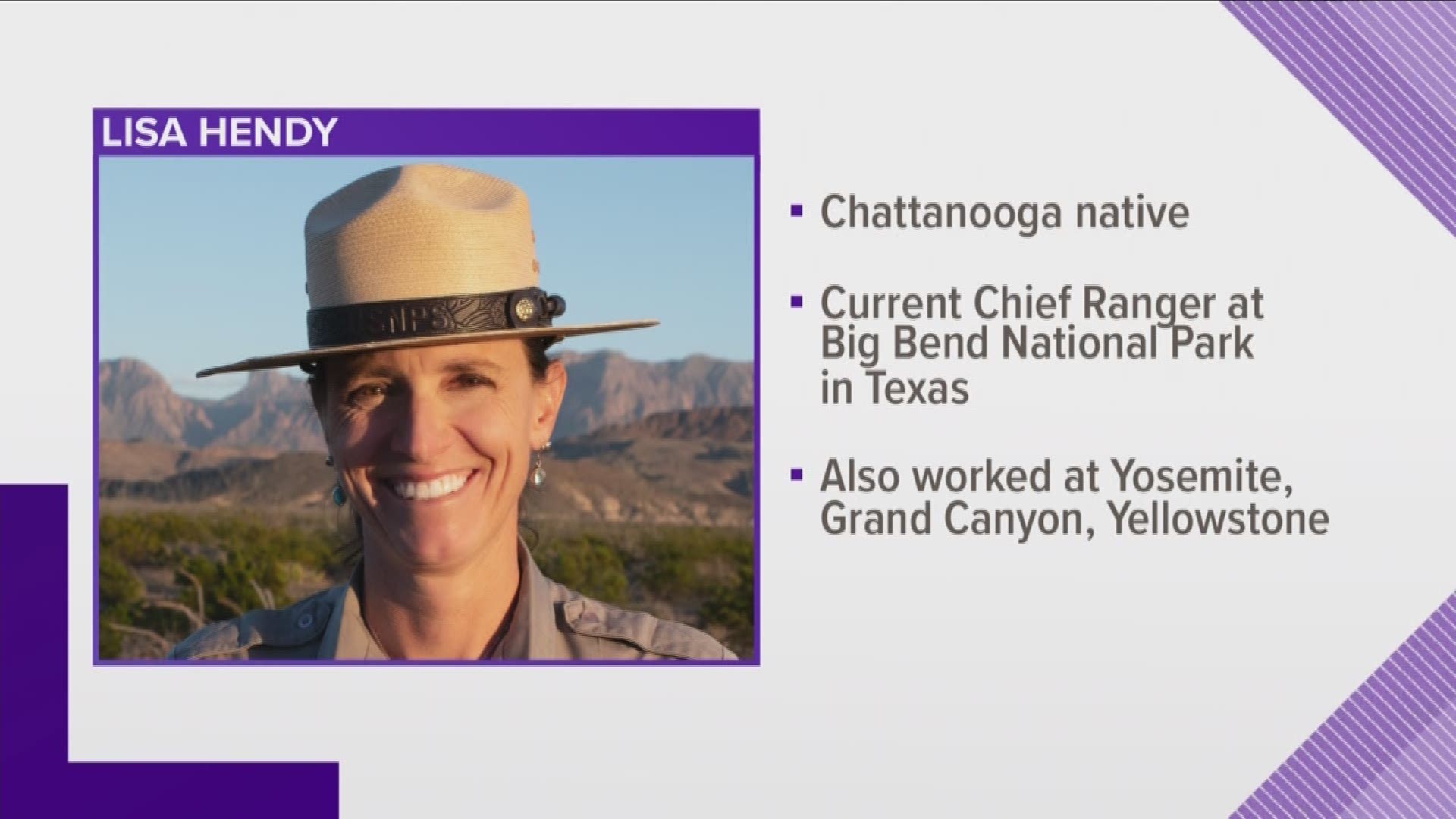 A Chattanooga woman will become the first female chief ranger of the Great Smoky Mountains National Park.