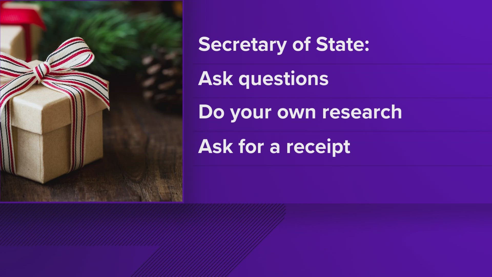 According to Tre Hargett, the Tennessee Secretary of State, donors should make sure nonprofits are registered with the state before giving them money.
