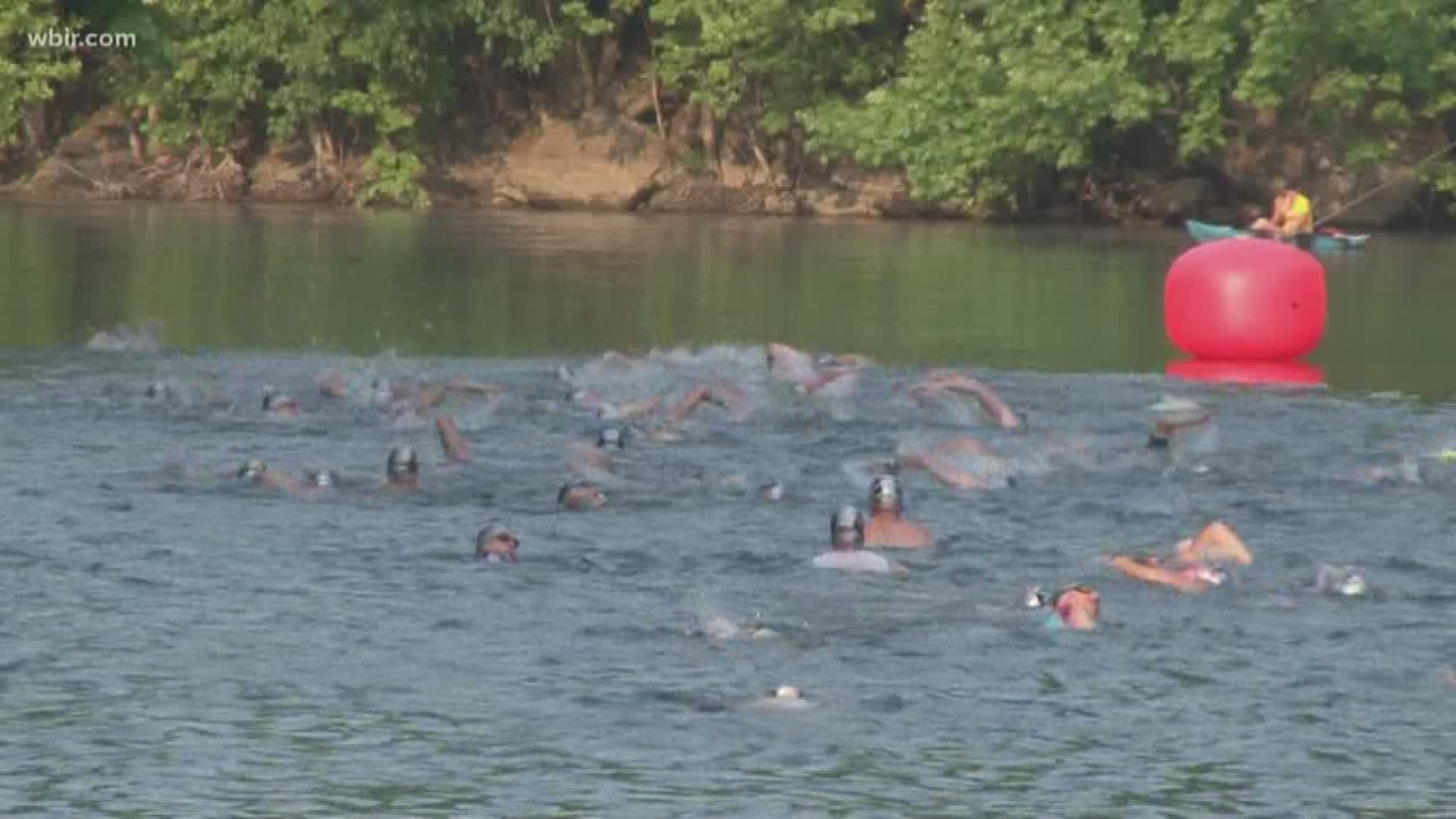 The XTerra Knoxville off-road triathlon starts with a 3 quarter of a mile swim in Meads Quarry, a 16 and a half mile mountain bike ride and a 4.2 mile run through the trails of five urban wilderness parks.