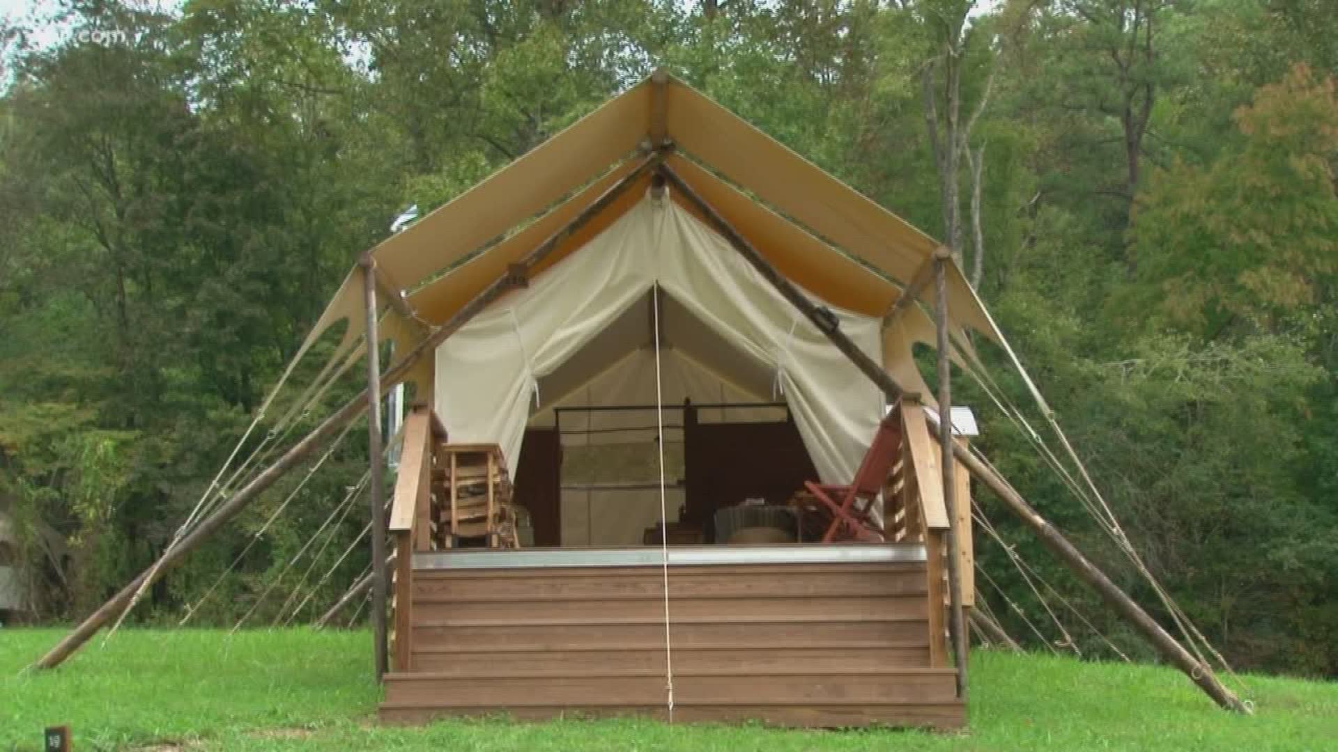 The Smokies has a new "Glamp Site" thanks to "Under Canvas", a glamping business now open in Pigeon Forge.
Oct. 2, 2018-4pm