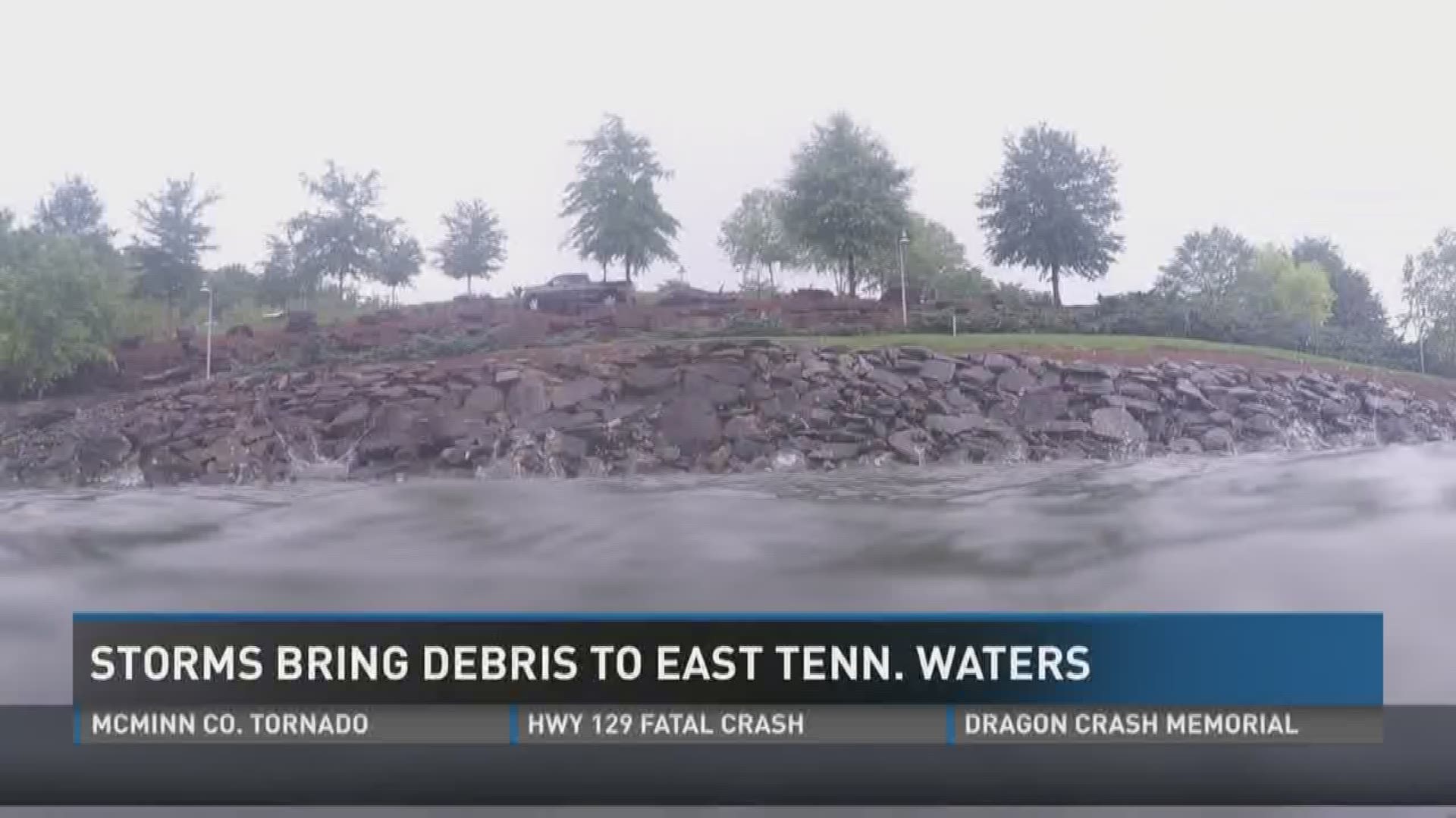 Debris causes damage to boats out on Fort Loudoun Lake.