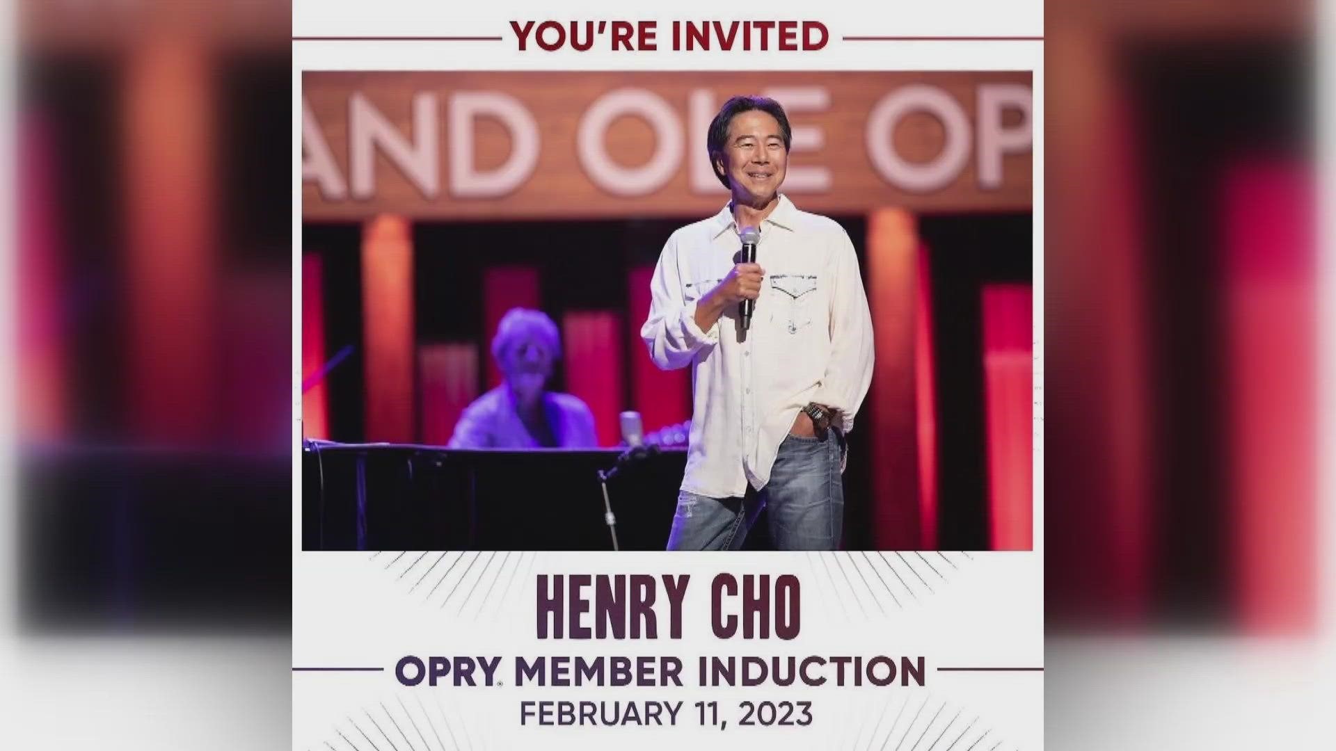 Knoxville comedian Henry Cho was inducted into the prestigious Grand Ole Opry! He is the first Asian-American to be inducted into the opry.