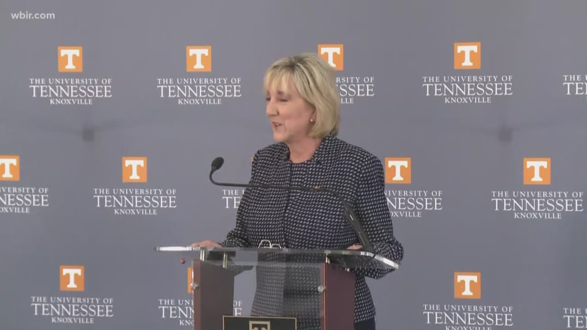 We heard from UT's next chancellor for the first time Monday afternoon. Donde Plowman officially takes over the job on July 1. Dr. Plowman says when she gets to campus she first wants to get input and go on a campus listening tour.