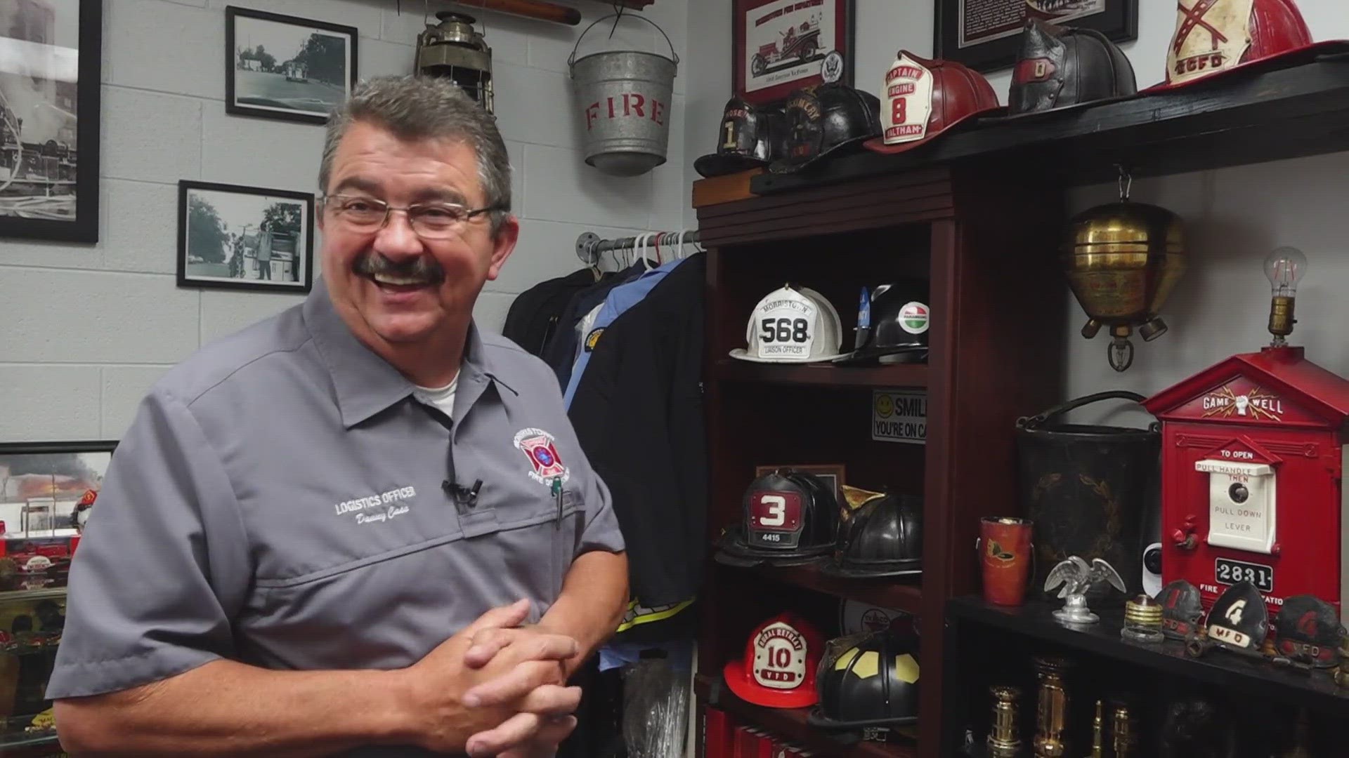 Danny Case at MFD has collected thousands of relics representing the history of the fire service.