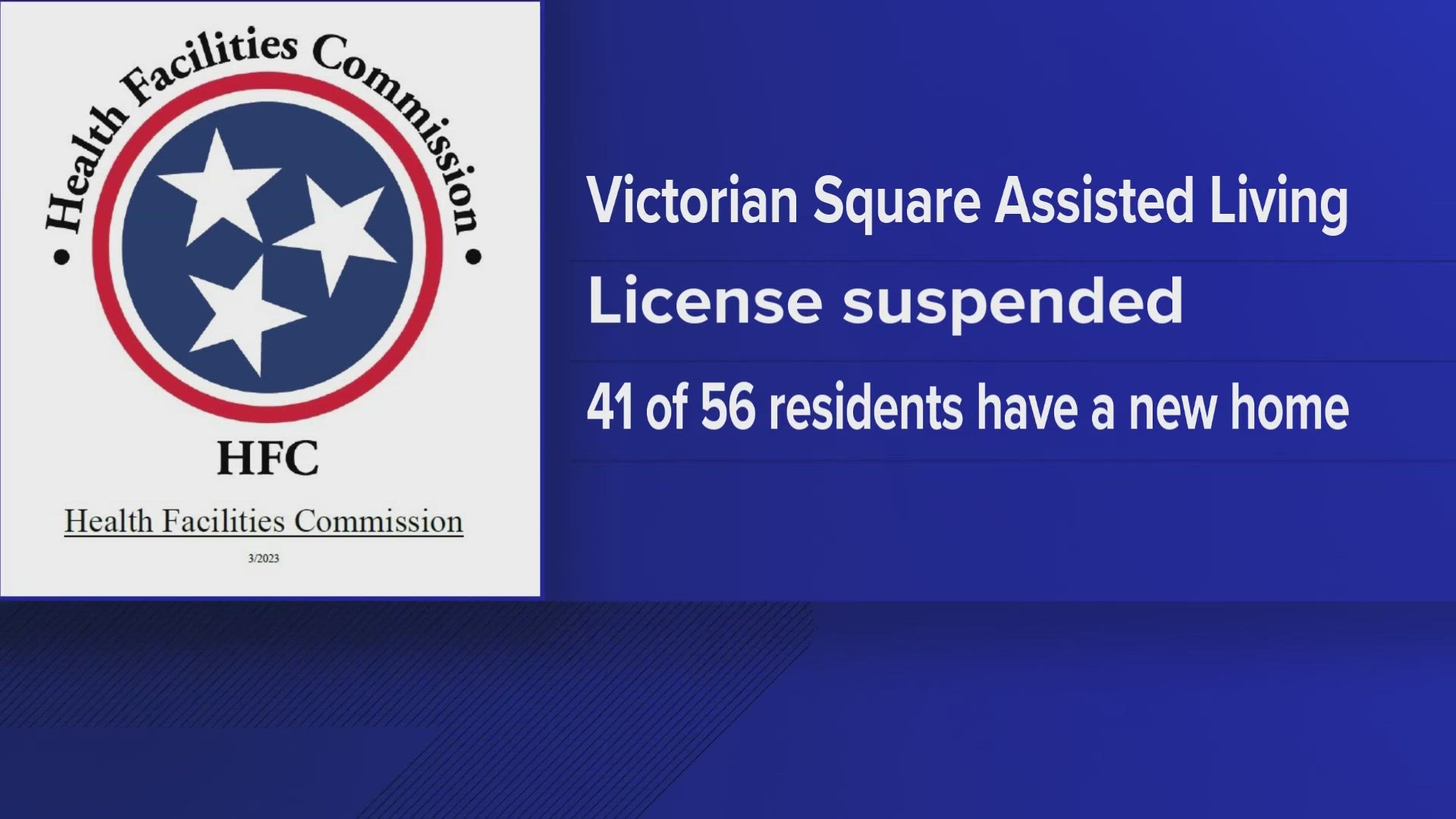 "These conditions were determined to present a substantial imminent risk to the resident’s health, safety and welfare," the TN Health Facilities Commission said.