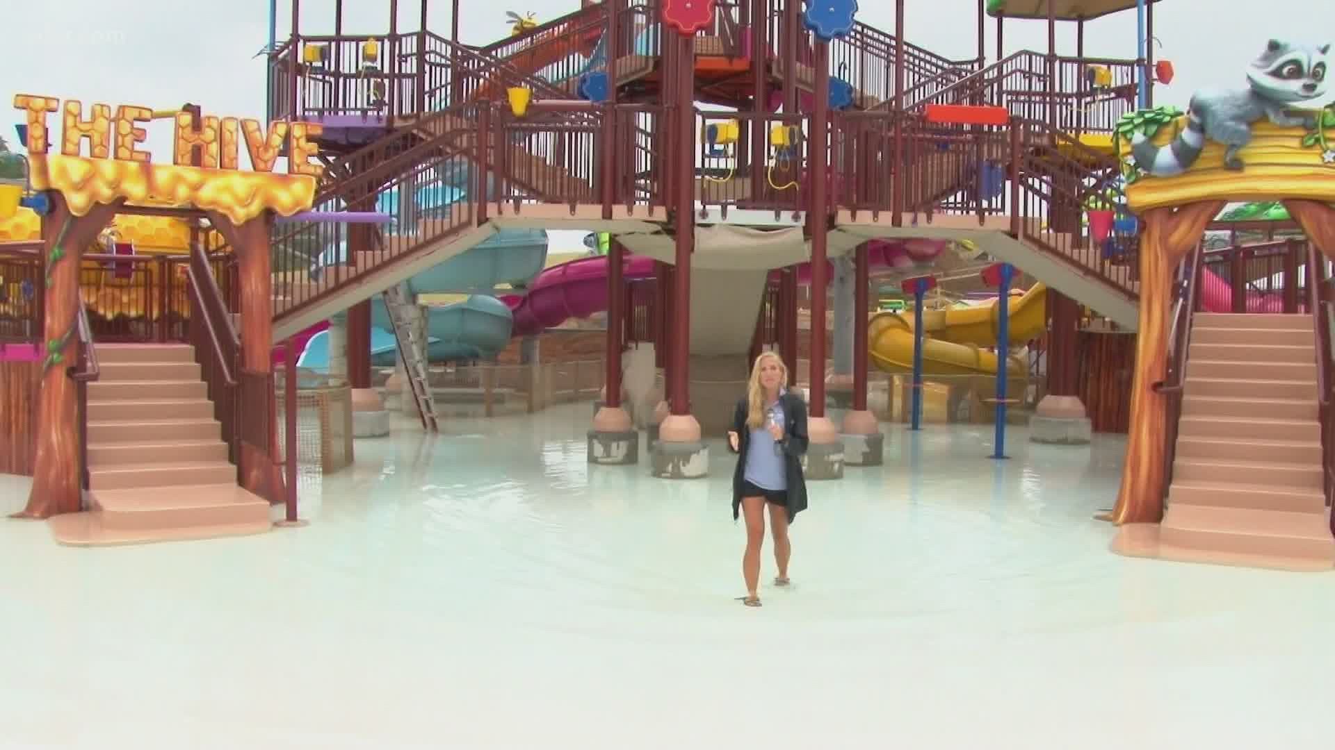 Here's more of a sneak peek inside Soaky Mountain before it opens this weekend!