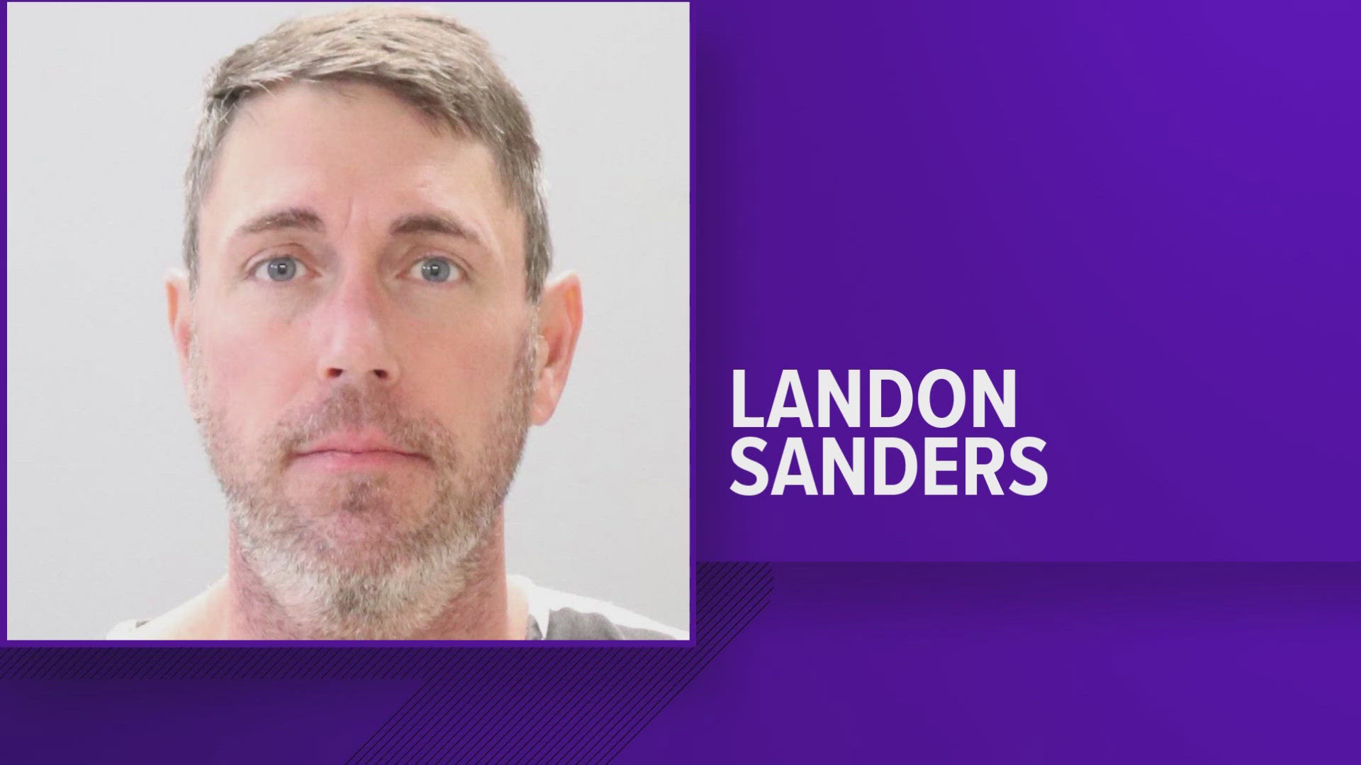 According to the DA, Landon Sanders strangled the victim, punched her in the face, knocked her to the ground and kicked her repeatedly before urinating on her.