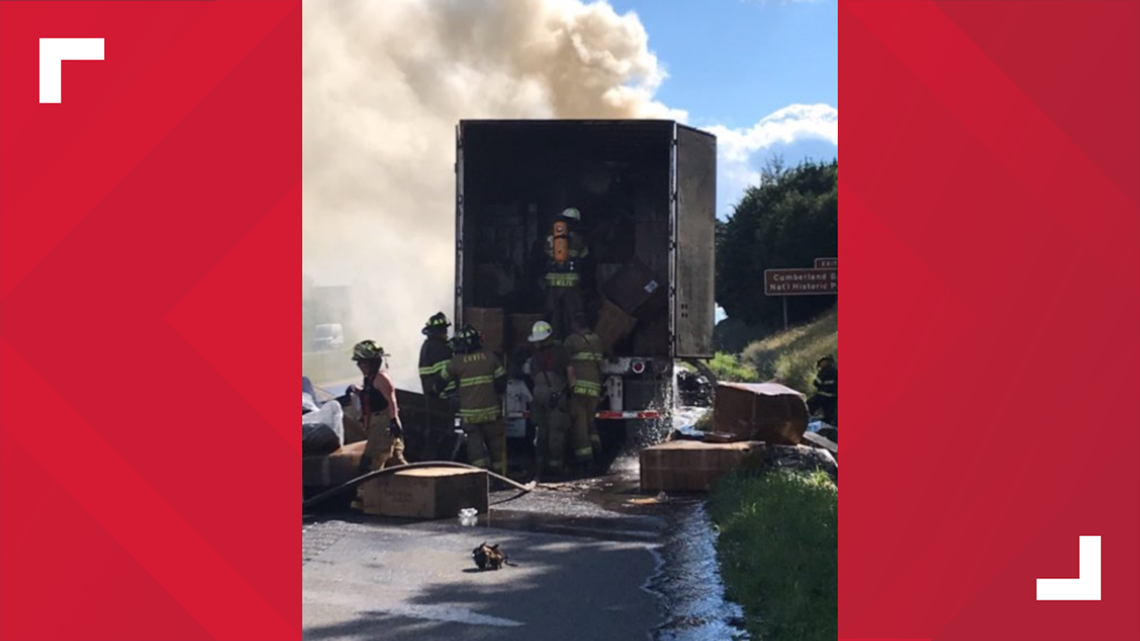 TDOT: One lane open on I-81 South in Hamblen County after fire in ...