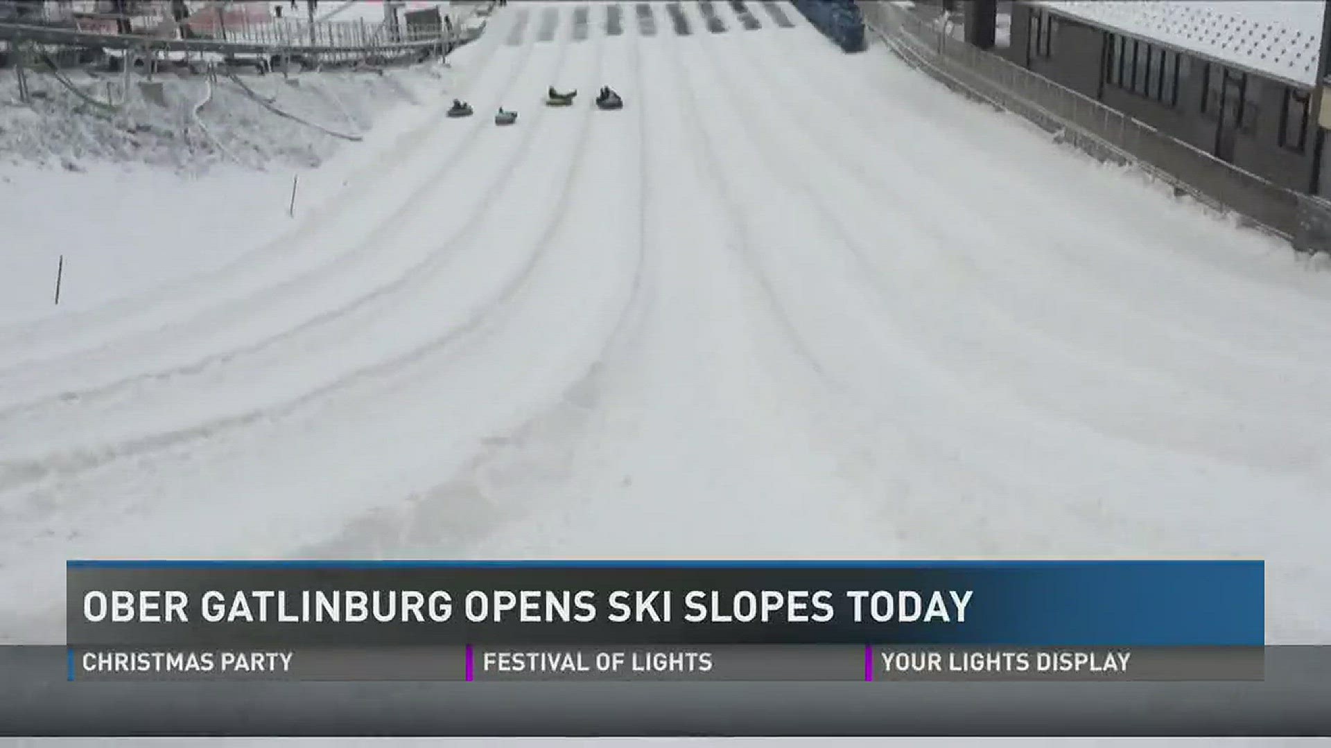 Ober Gatlinburg opened its ski and snowboard slopes on Friday morning.