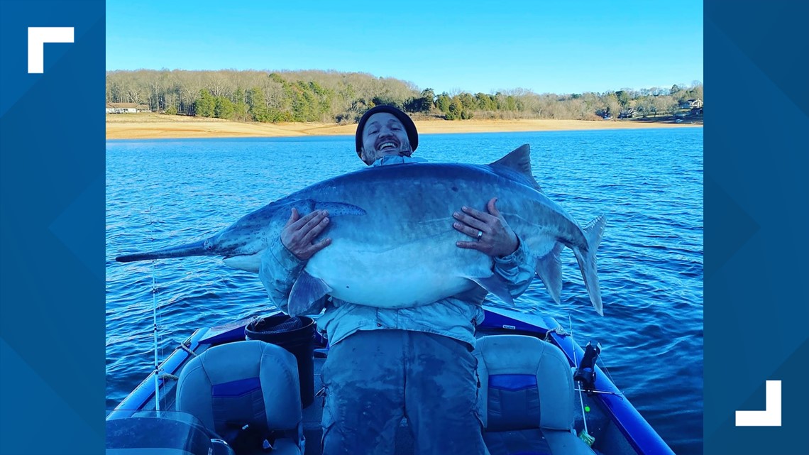 East TN man reels in potentially record-breaking fish on Cherokee Lake | wbir.com