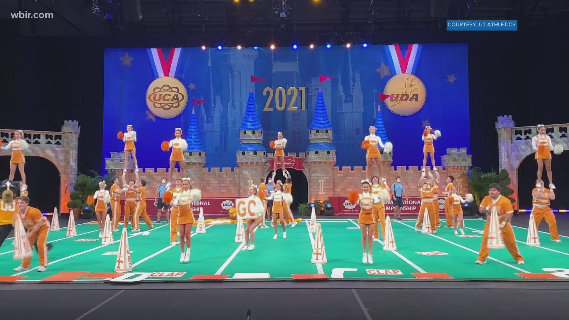 The UT cheer and dance teams are still flying high off their national title wins in Florida this week.