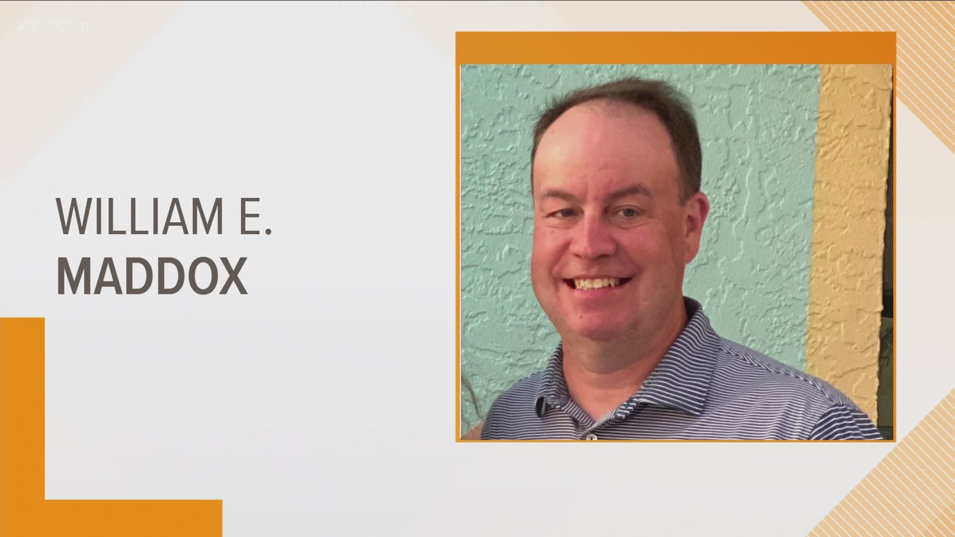 William E. Maddox was last seen wearing tan shorts, a white striped shirt and tennis shoes. KCSO said he was driving a 2006 gray infinity q37 with TN tag 758-CXV.