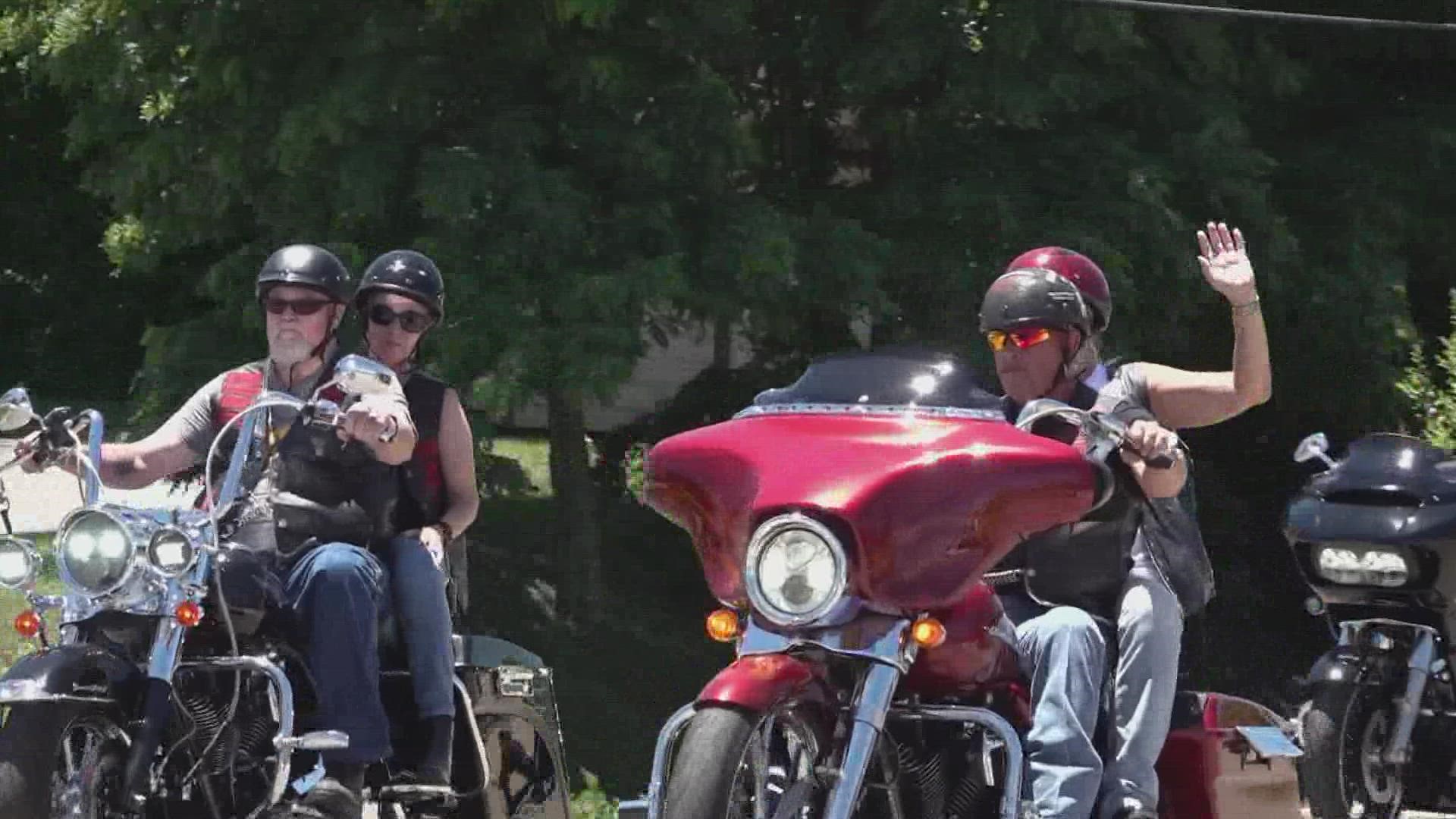 On Saturday, dozens of people rode down Lovell Road to remember the couple after they were brutally killed at 21 years old and 23 years old.