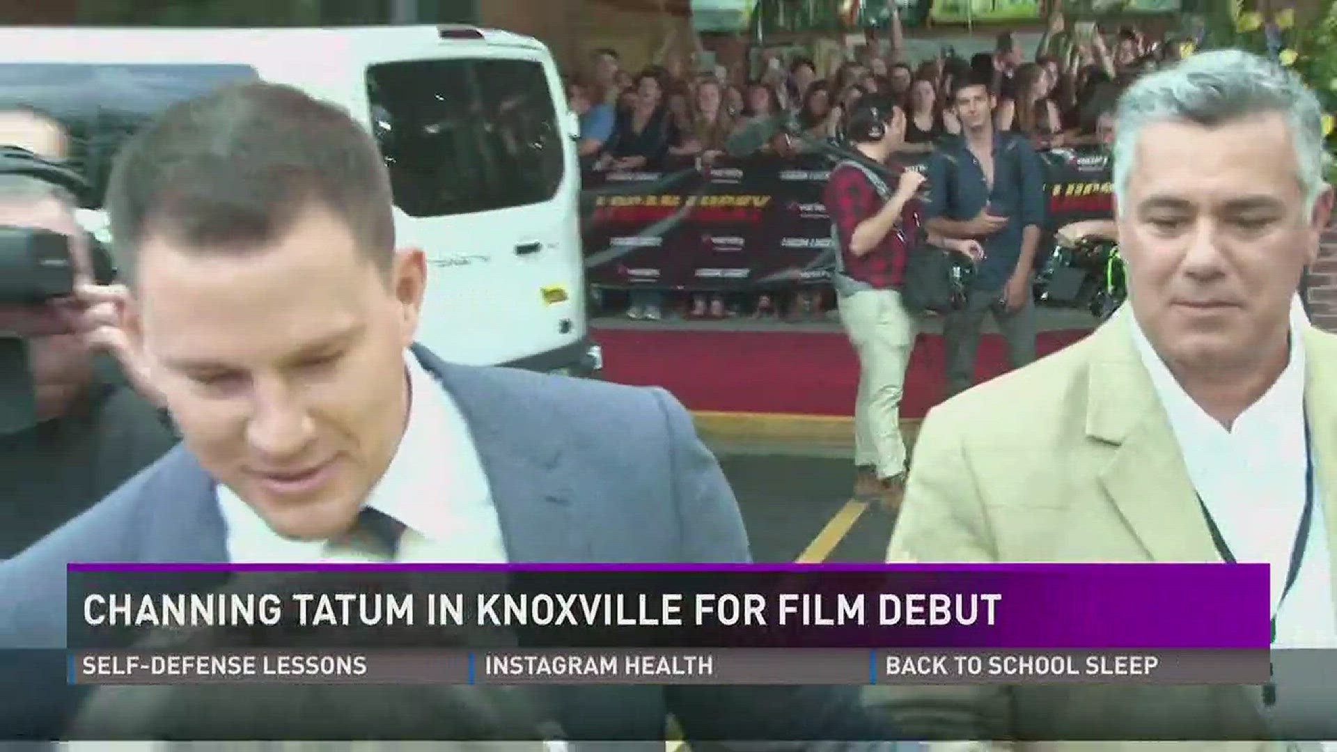 Aug. 9, 2017: Hollywood A-lister Channing Tatum premiered his newest flick "Logan Lucky" in Knoxville.