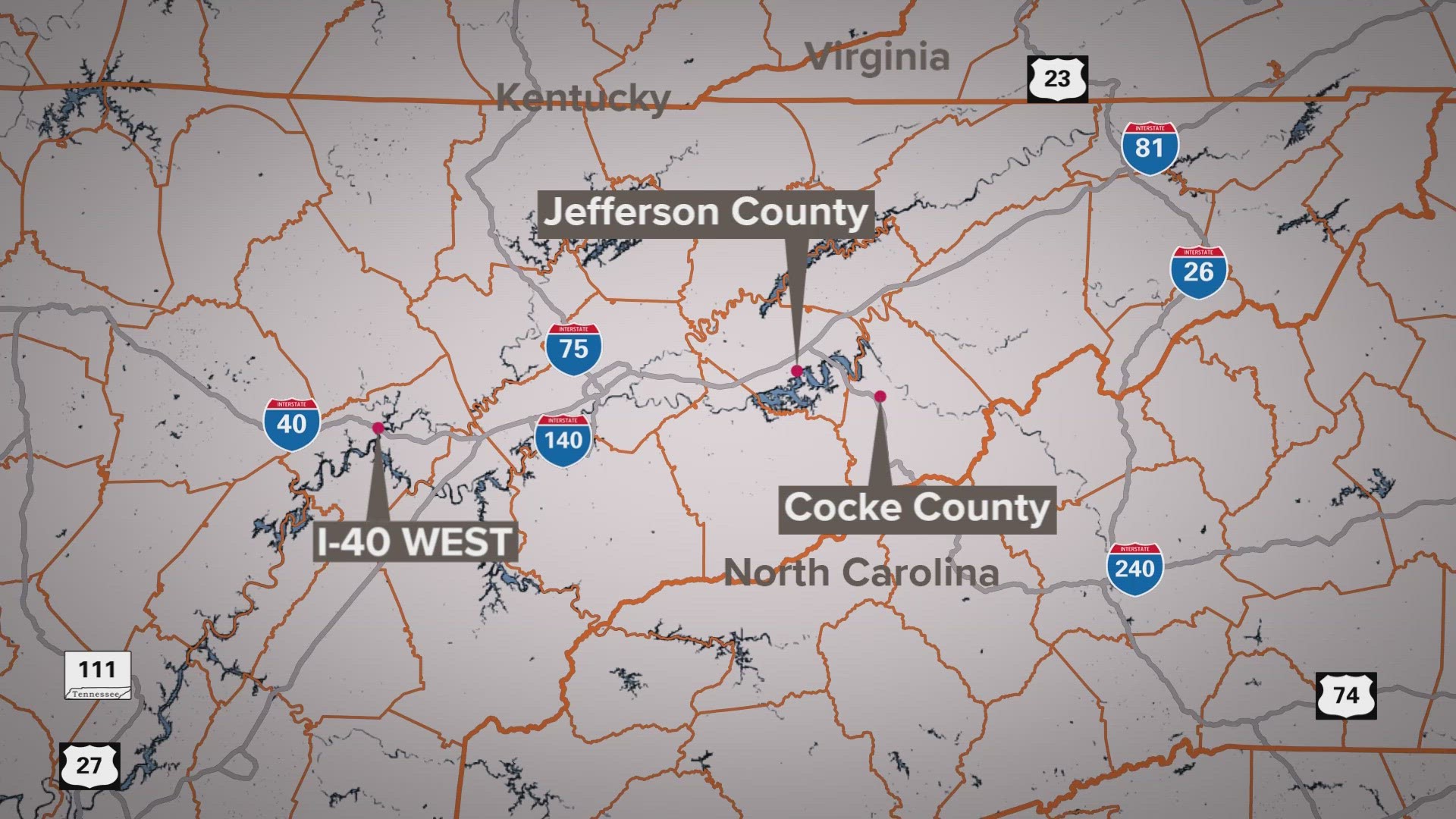 TDOT: Construction on I-40 West could impact traffic in Cocke Co. and  Jefferson Co.