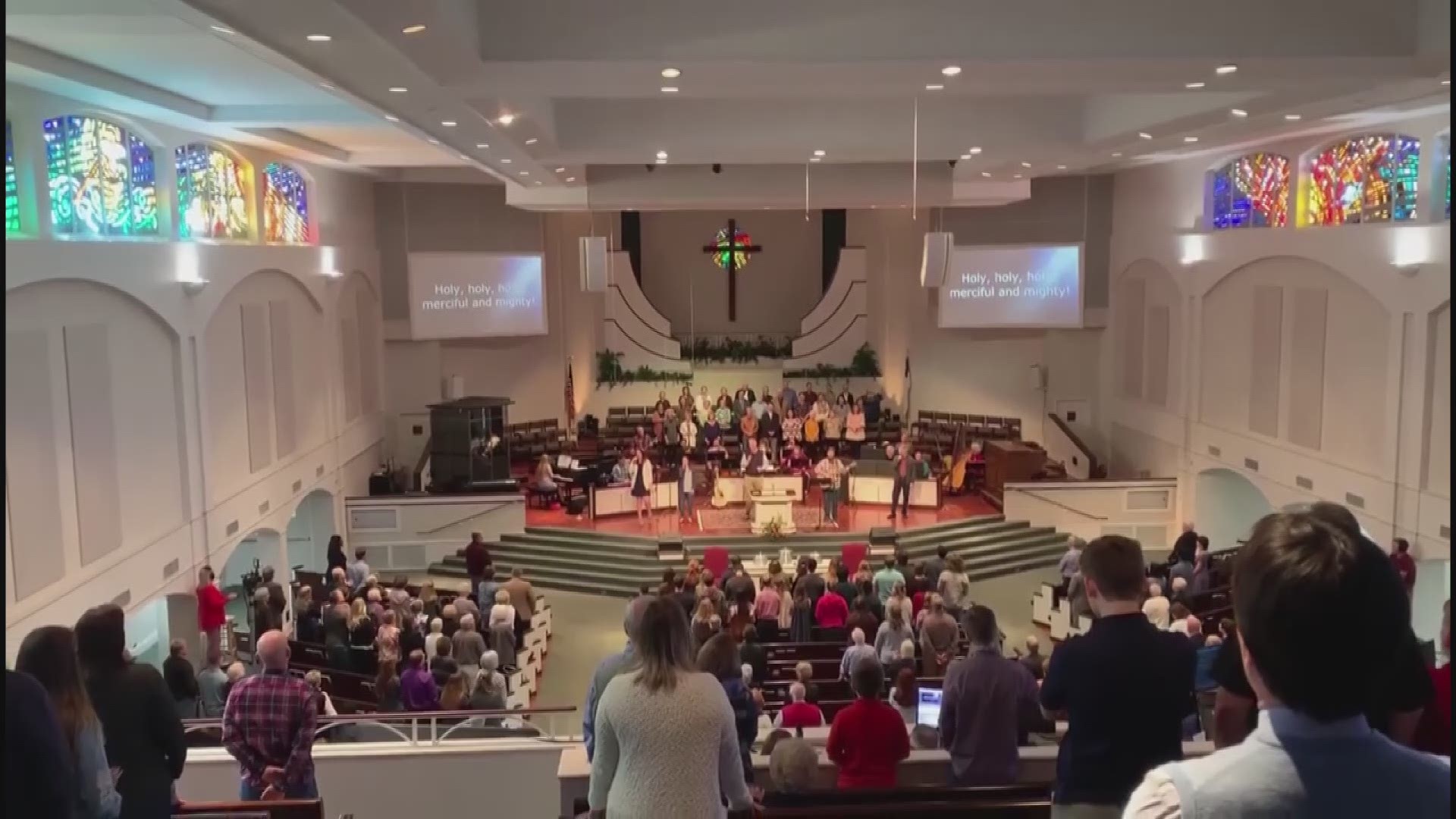 Churches across the country sang "Holy, Holy, Holy" in honor of Sawyer Kimberlin.