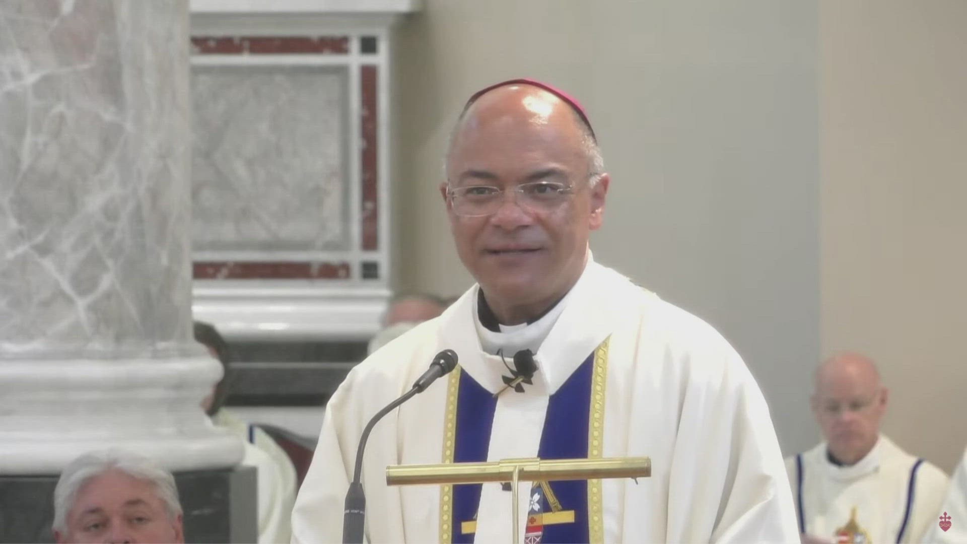 After 14 years, a new Catholic church leader led mass in Knoxville.