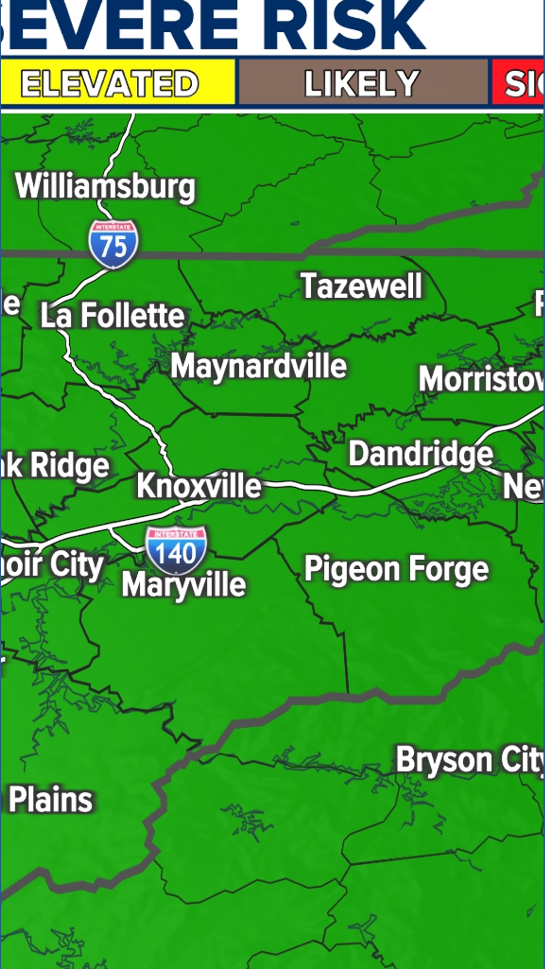 Weather Impact Alert | Severe storms move through East Tennessee | wbir.com