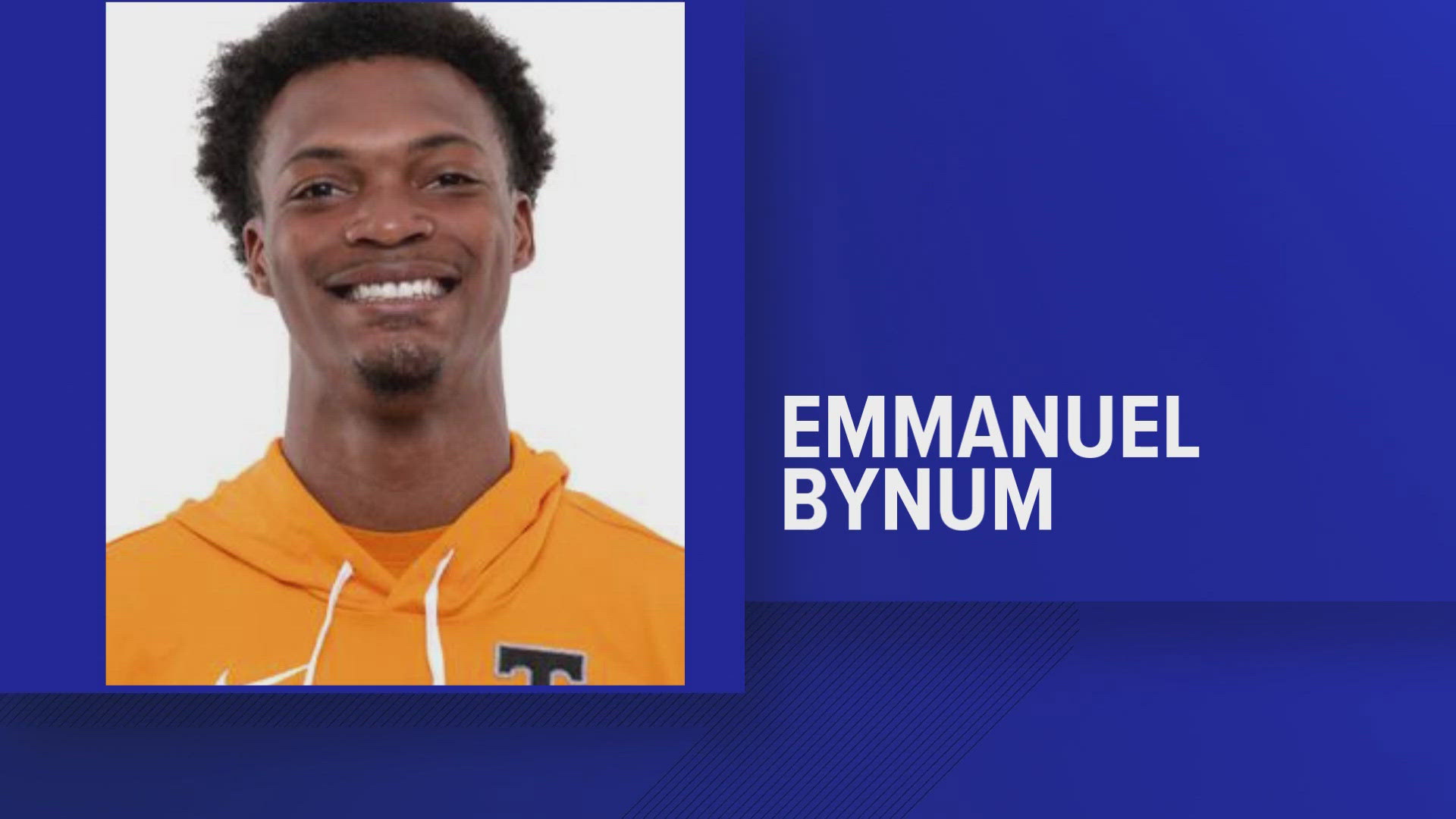 Emmanual Bynum is a senior at the University of Tennessee. He placed 5th in the men's 400m race.