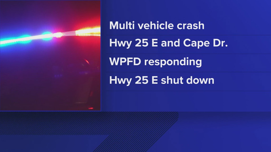 Highway 25 shut down in White Pine due to multi-vehicle crash | wbir.com