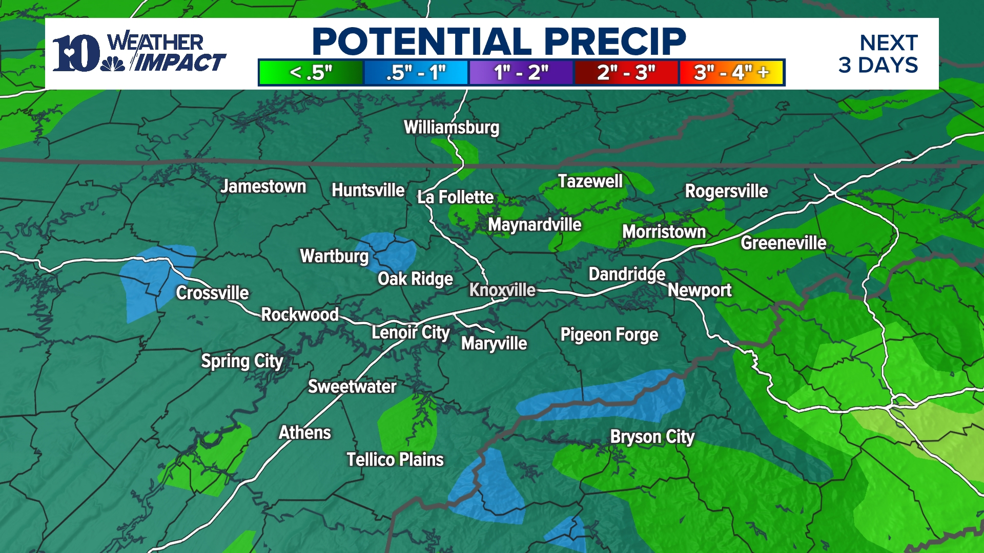 Rain showers may change to light snow Sunday, Jan. 19, 2025 | wbir.com