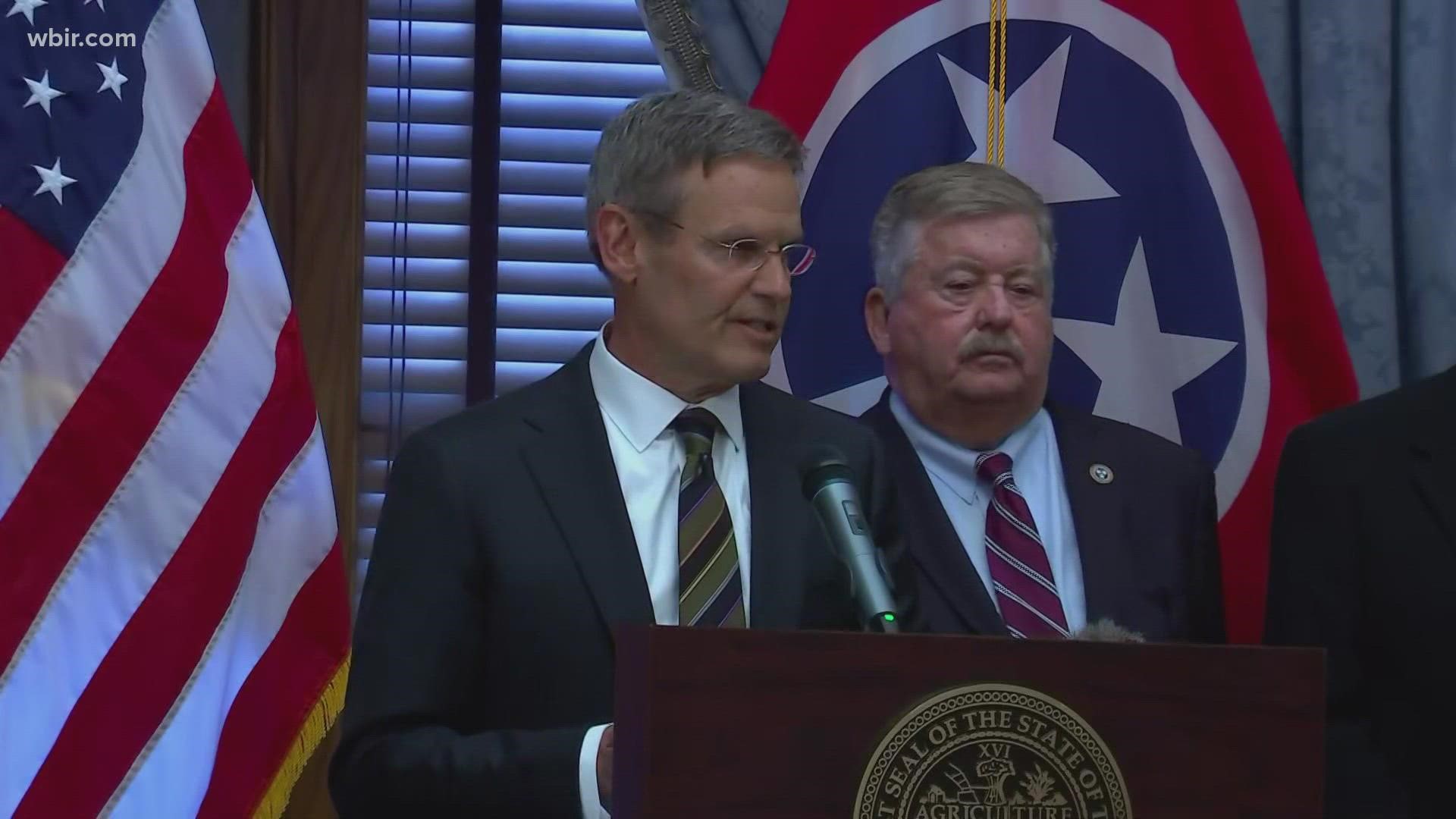 Governor Bill Lee said he plans to oppose President Joe Biden's mandate that businesses require employees to get vaccines for COVID-19.