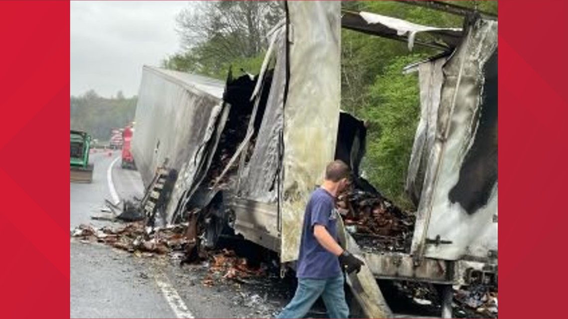 Tdot 1 Eastbound Lane Reopens After I 40 East Closure In Roane County Due To Vehicle Fire 6495