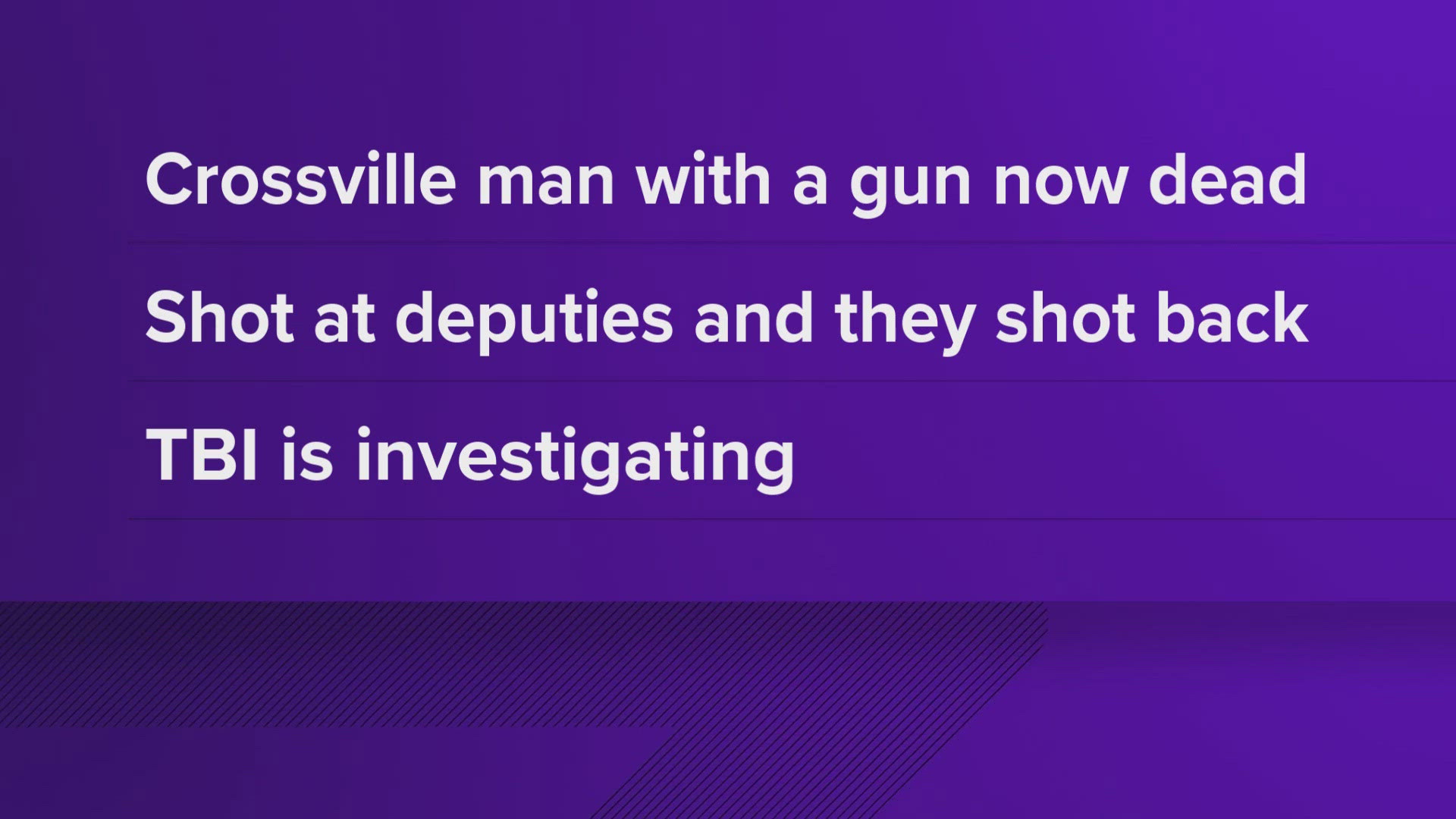 The situation escalated when the man fired in the direction of officers, resulting in at least one of the deputies then returning fire, the release said.