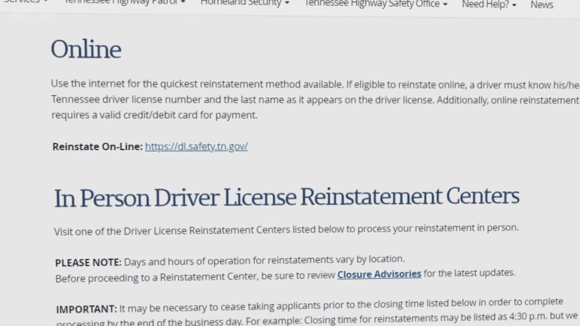 The state is making it easier to reinstate your drivers license online.