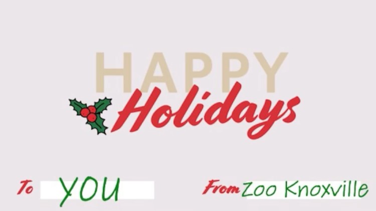 Zoo Knoxville wishes everyone (including animals) happy holidays!