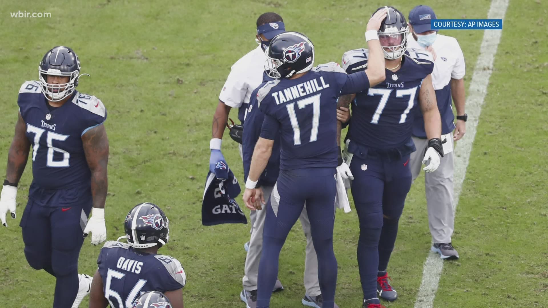 Titans left tackle Taylor Lewan confirms he tore his ACL