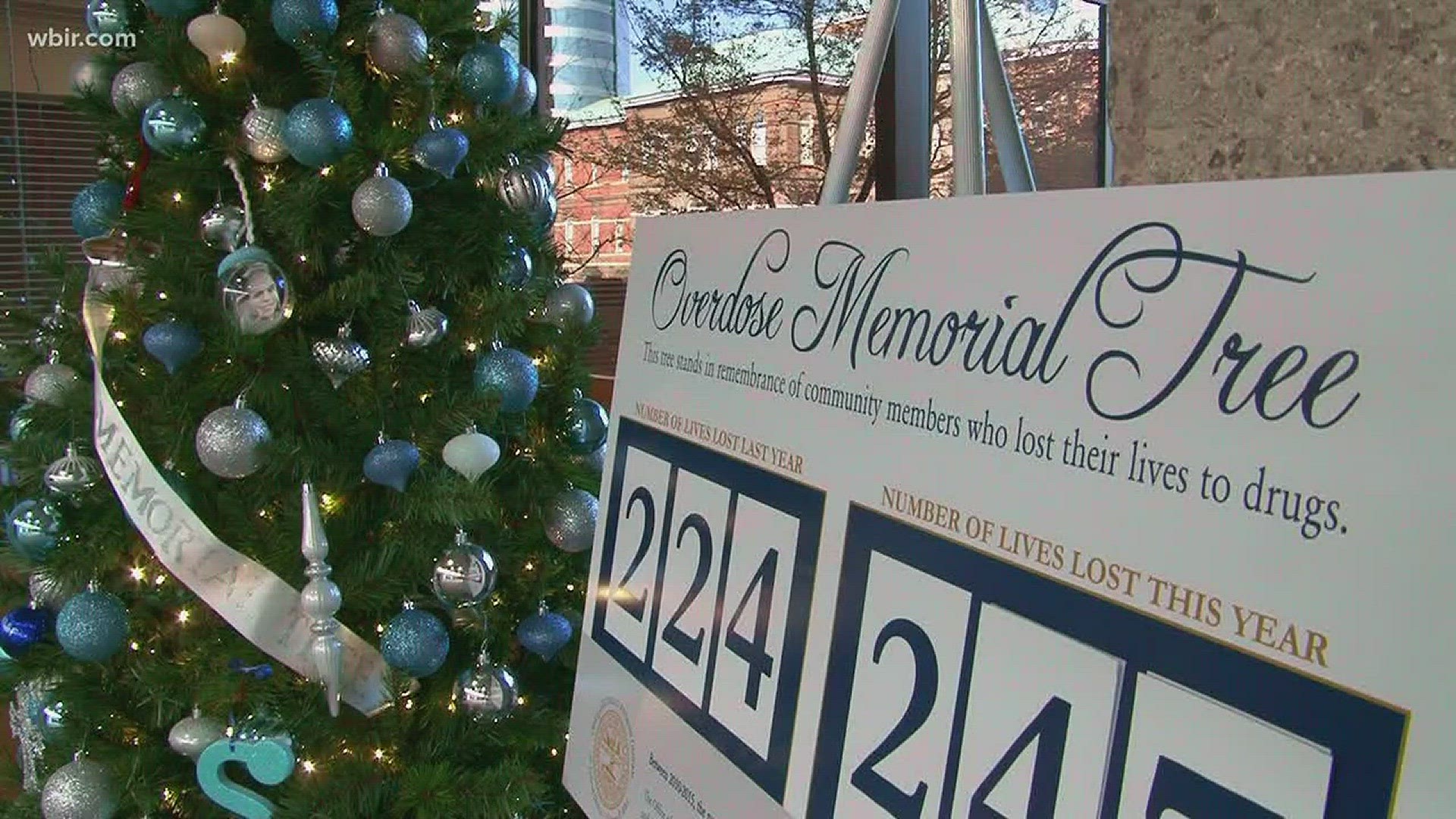 Nov. 29, 2017: To remember those lost to an overdose in Knox County, the District Attorney General's office has decorated an overdose memorial Christmas tree for families to visit.