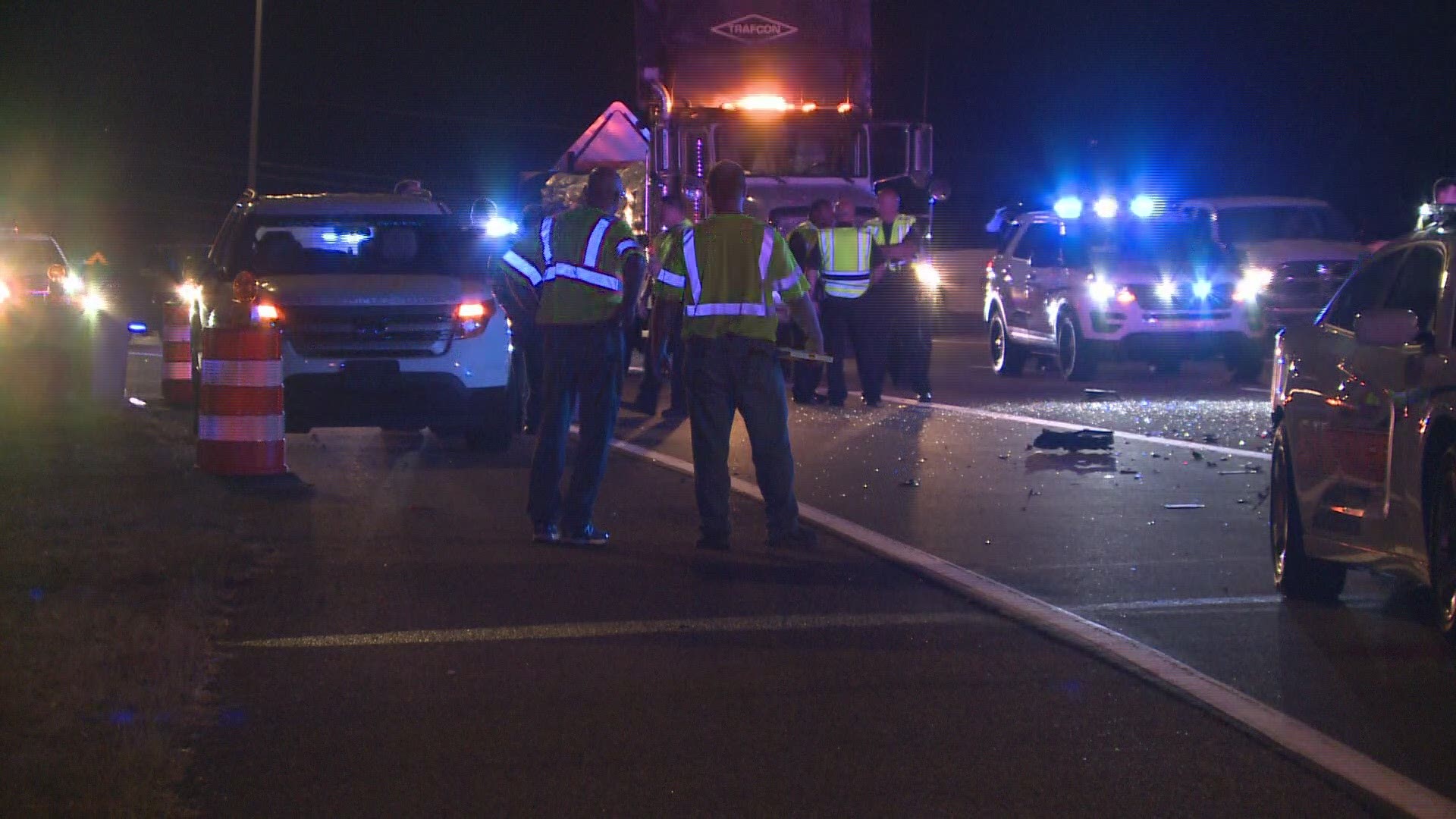 Two others were hurt in the crash, but the extent of their injuries are unknown at this time.