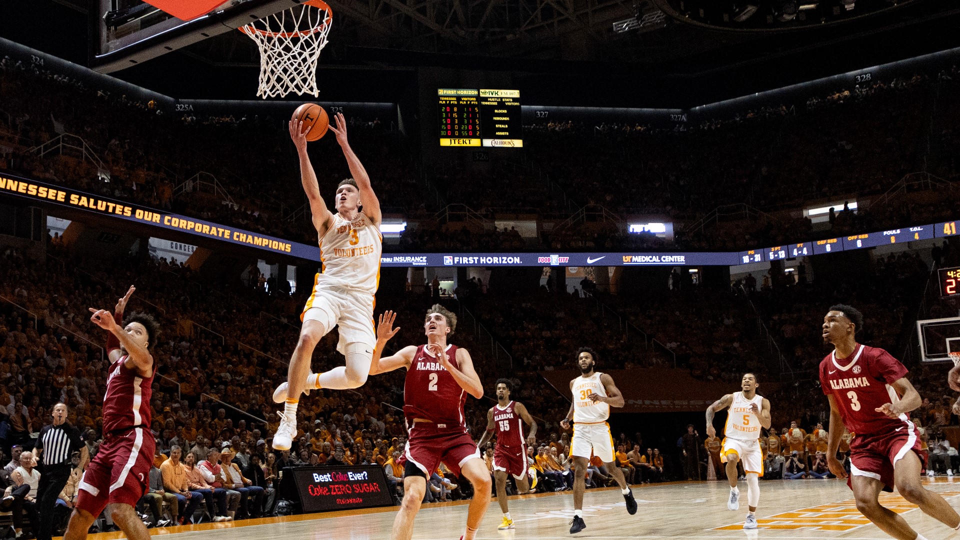 No. 6 Tennessee Leads Throughout In A Dominant Win Against Alabama, 91 ...