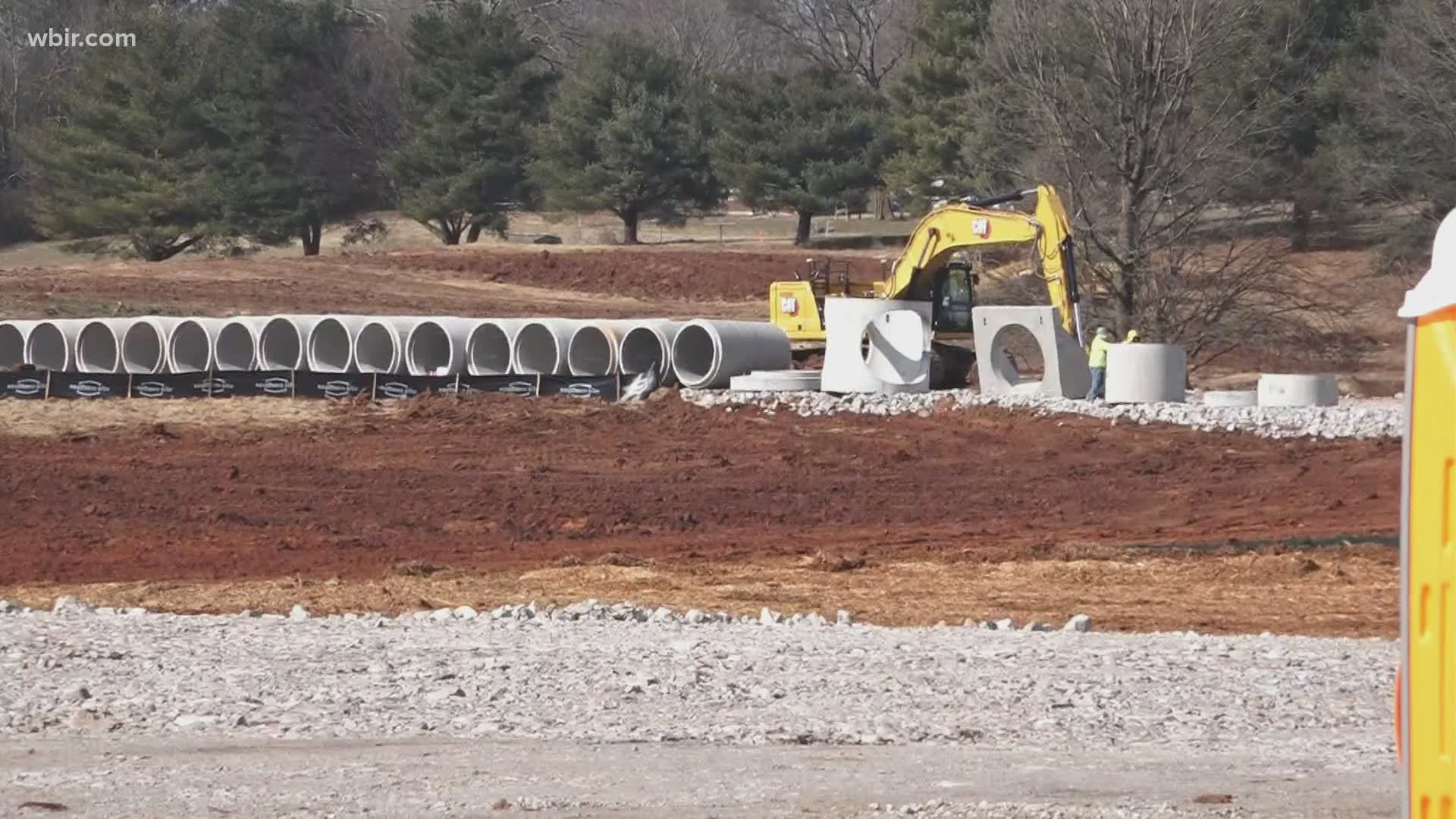 Site works is underway for a giant new distribution center in Alcoa. Records indicate it'll be for Amazon.