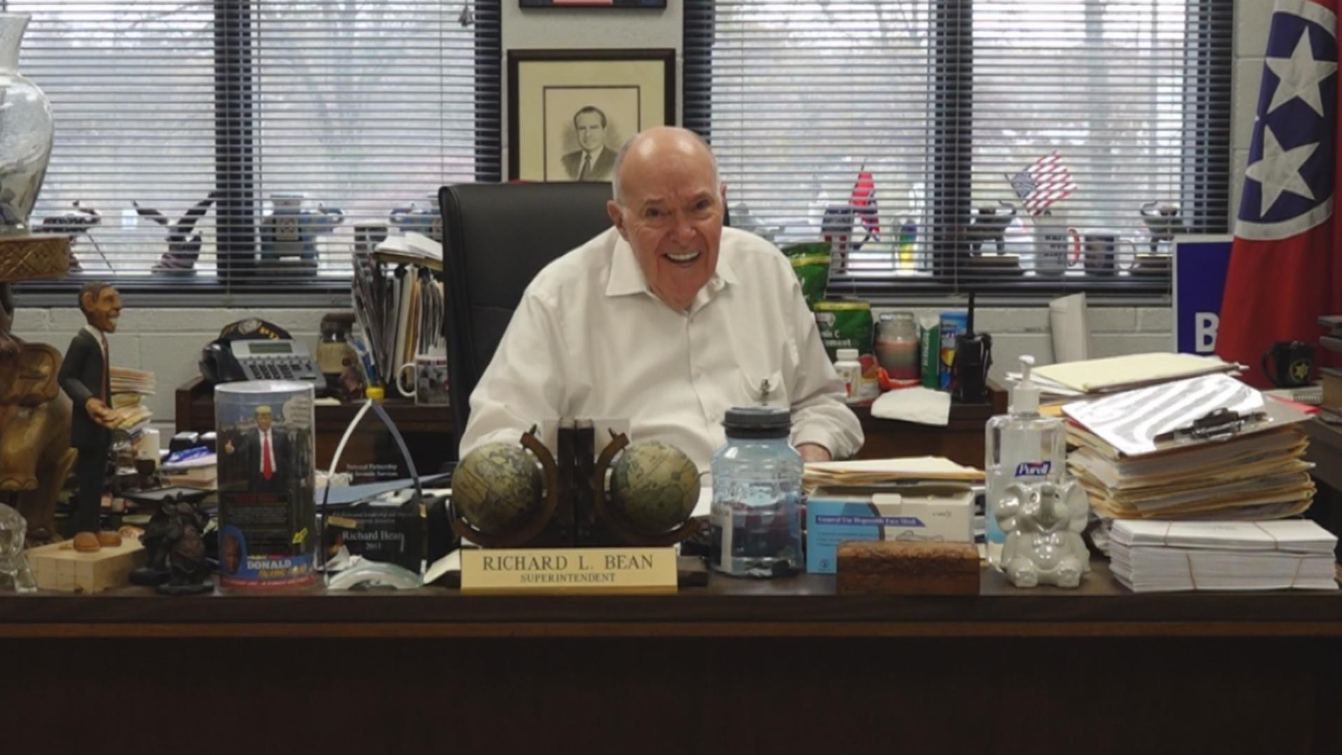 Bean said he was "dismayed and disappointed by the rush to judgment" by county leaders as a result of a "personnel decision" he recently made. 