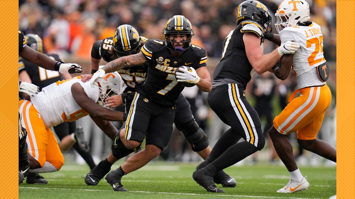 No. 13 Tennessee gets thumped by No. 14 Missouri, 36-7 | wbir.com