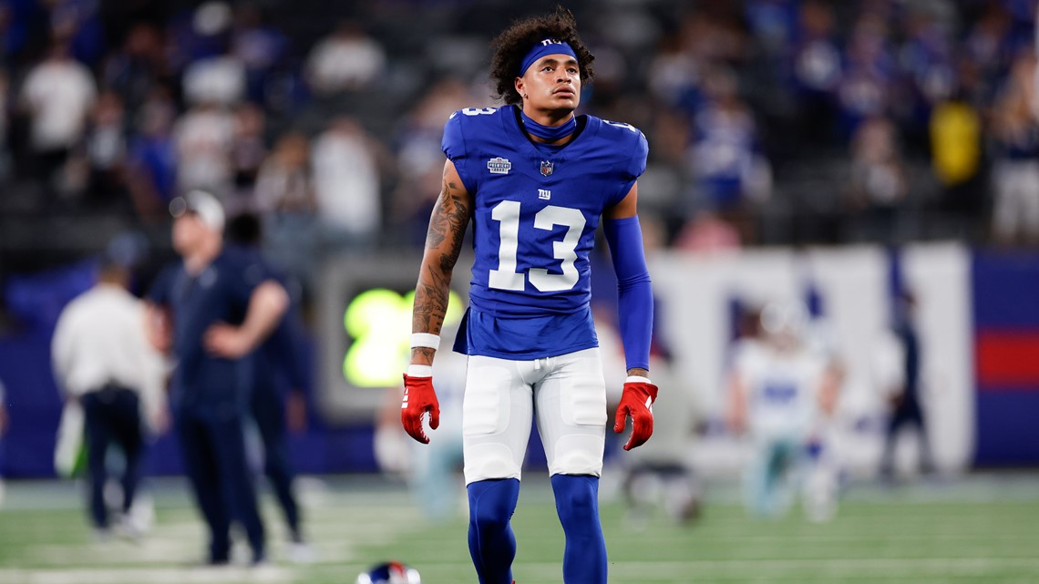 Giants rookie receiver Jalin Hyatt switches the number on his