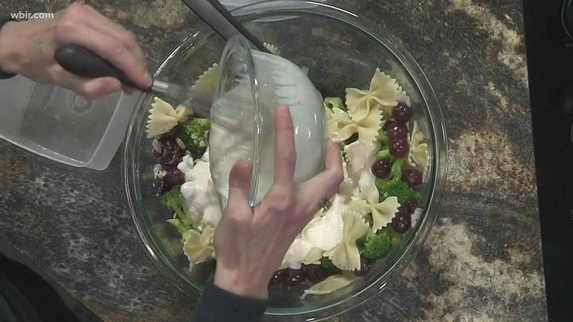 UT Medical Center shows us a lightened up version of the delicious pasta salad.
