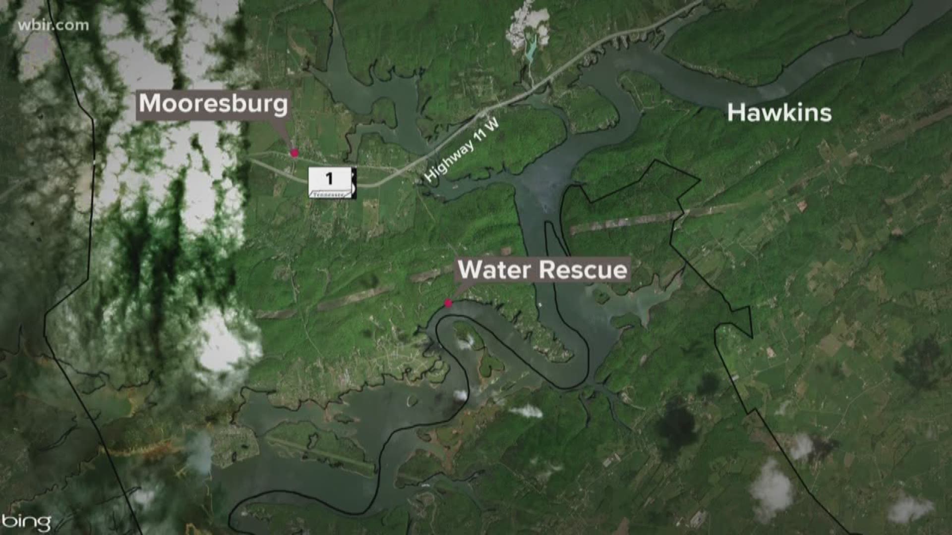 Emergency crews were called out last night--after a man jumped off a rock bluff and did not resurface on Cherokee Lake. Officials say it happened In Hawkins County near Mooresburg.