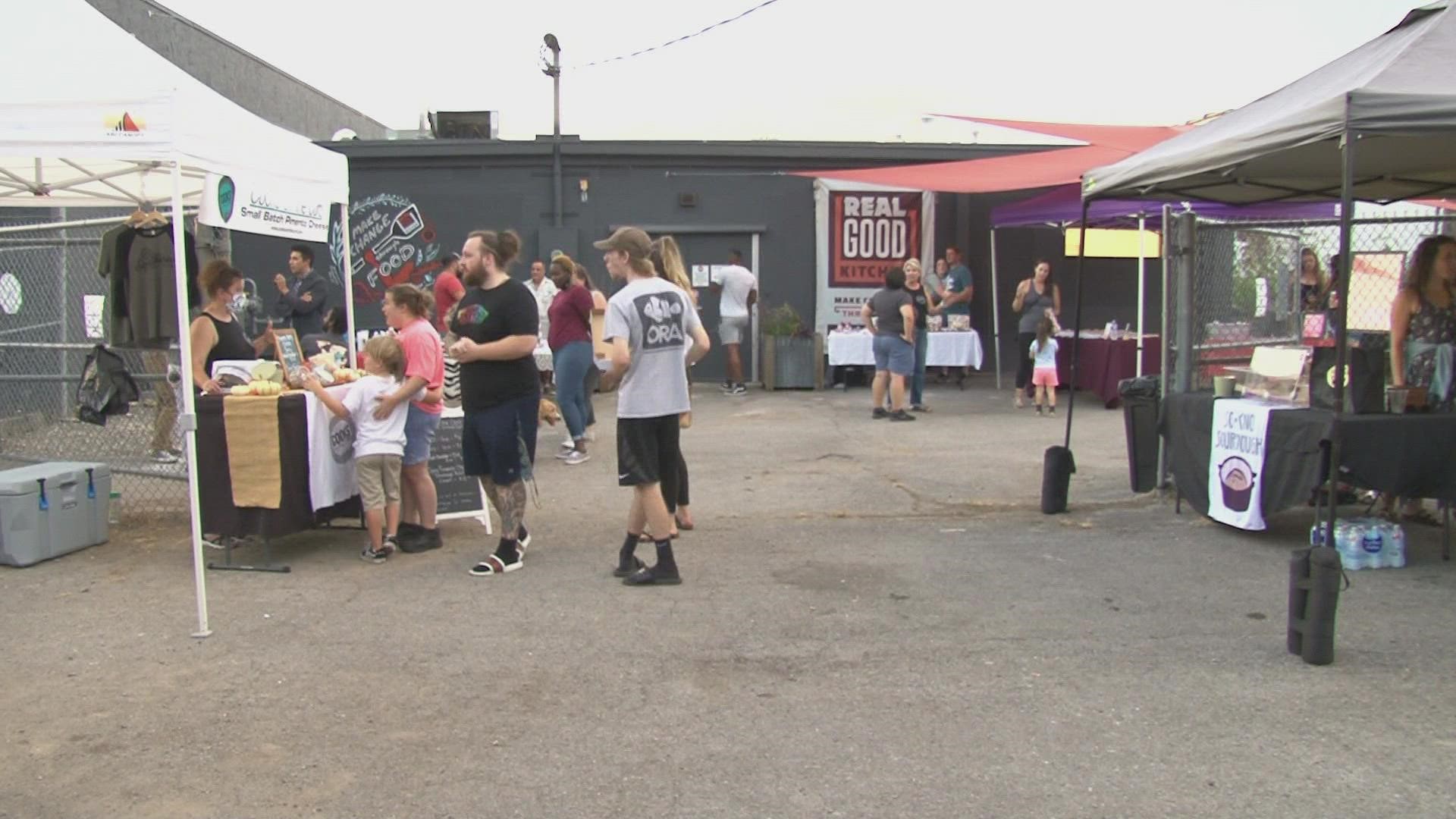 Officials said around 26 vendors participated in the sale, sharing their unique home-cooked meals with anyone who wants to stop by.