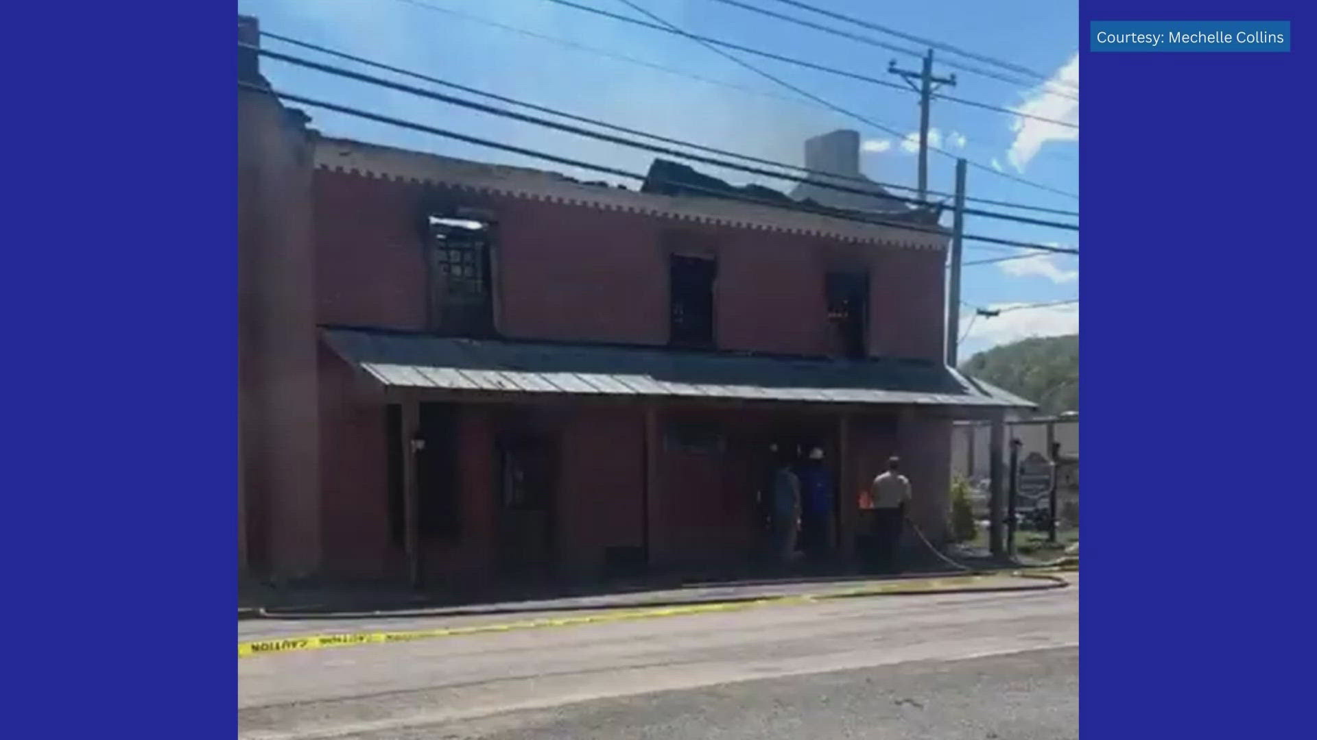 Crews responding after historic Hancock County Jail in Sneedville