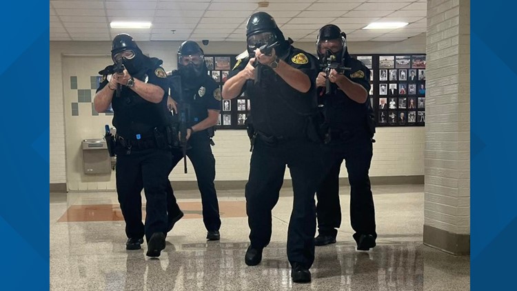 Loudon Co. and Lenoir City officers train together to protect students in active shooter situations