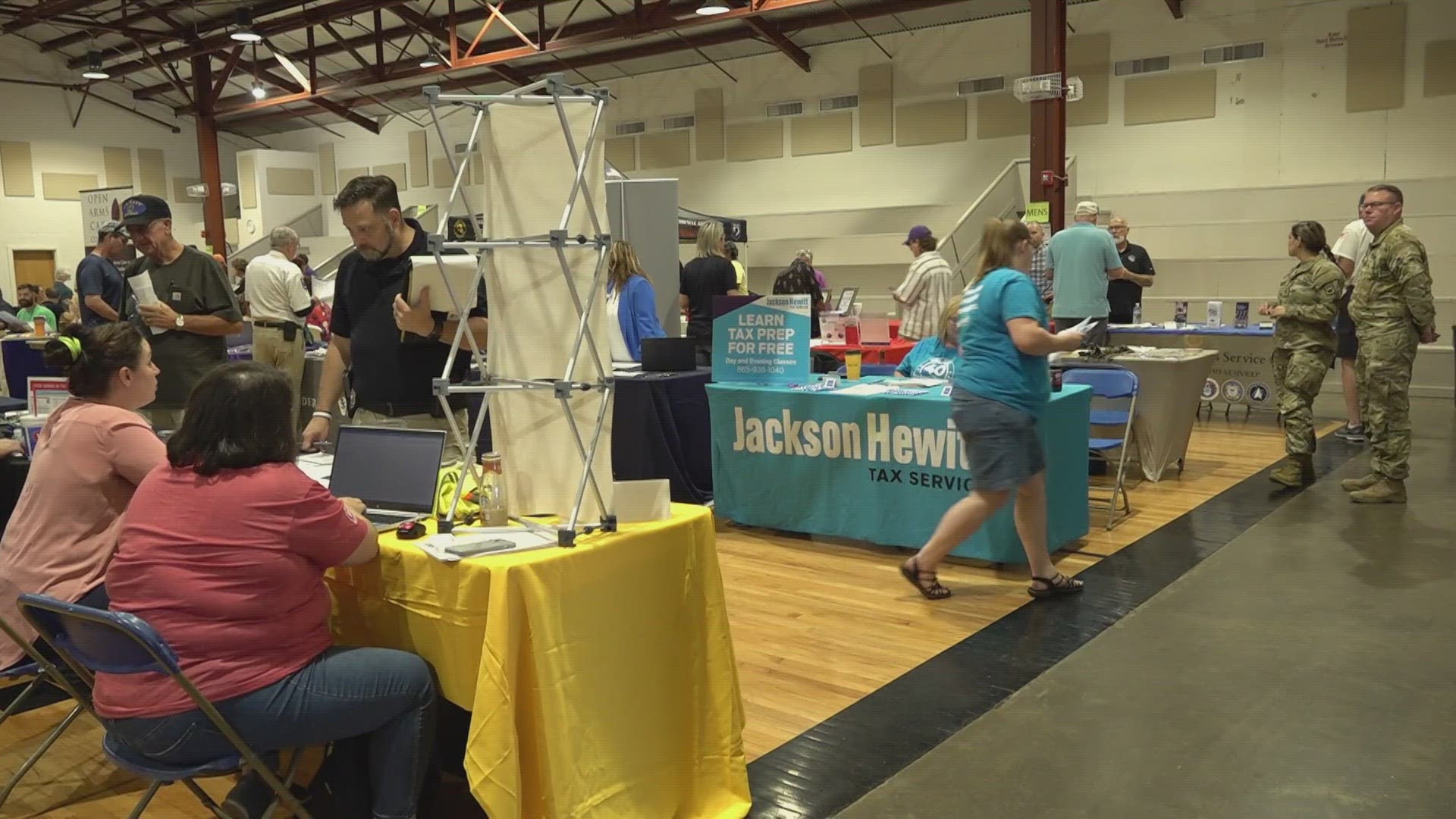 The resource fair lasted from 10 a.m. through 2 p.m. on Tuesday at the War Memorial Building in Lenoir City.