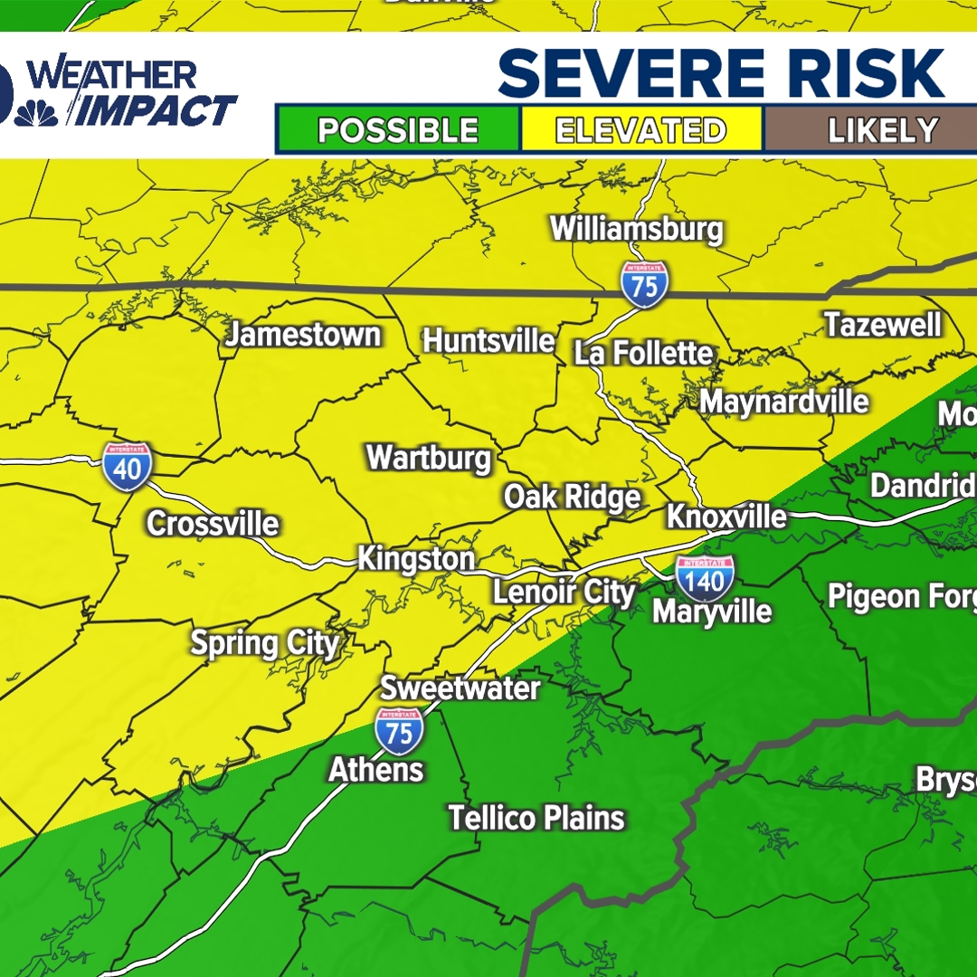 Tracking potentially severe storms across East Tennessee on Friday ...