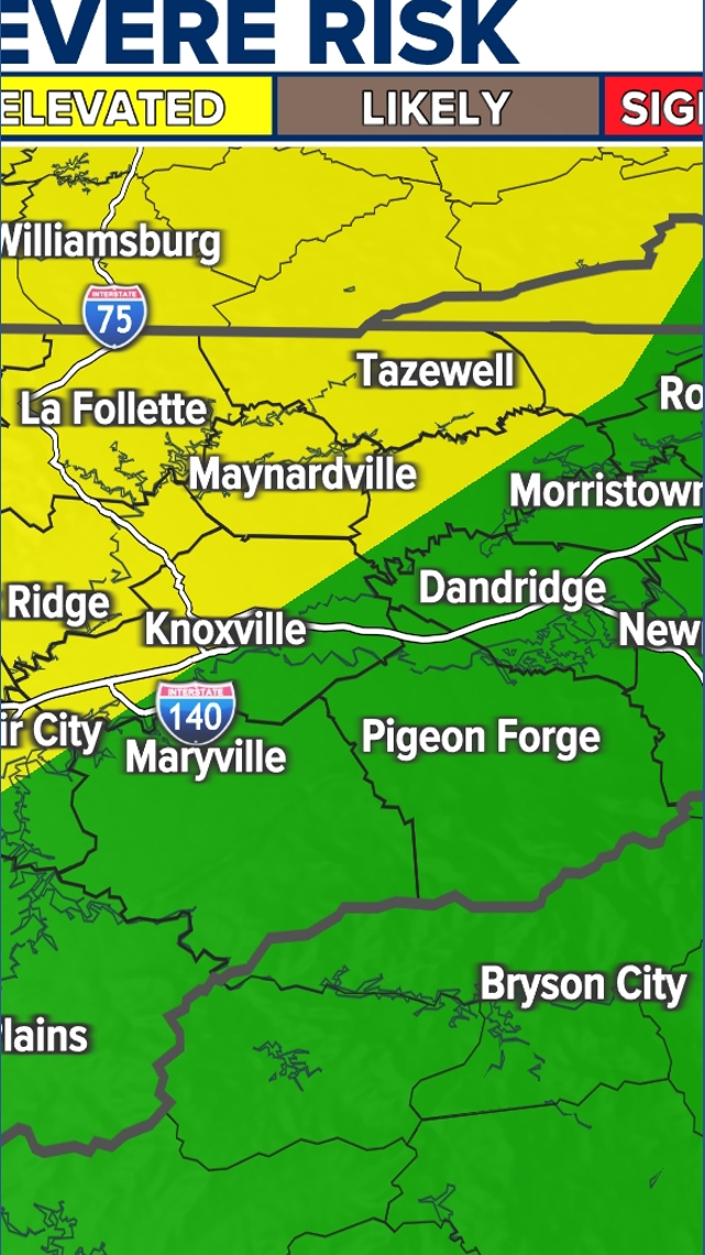 Tracking potentially severe storms across East Tennessee on Friday ...