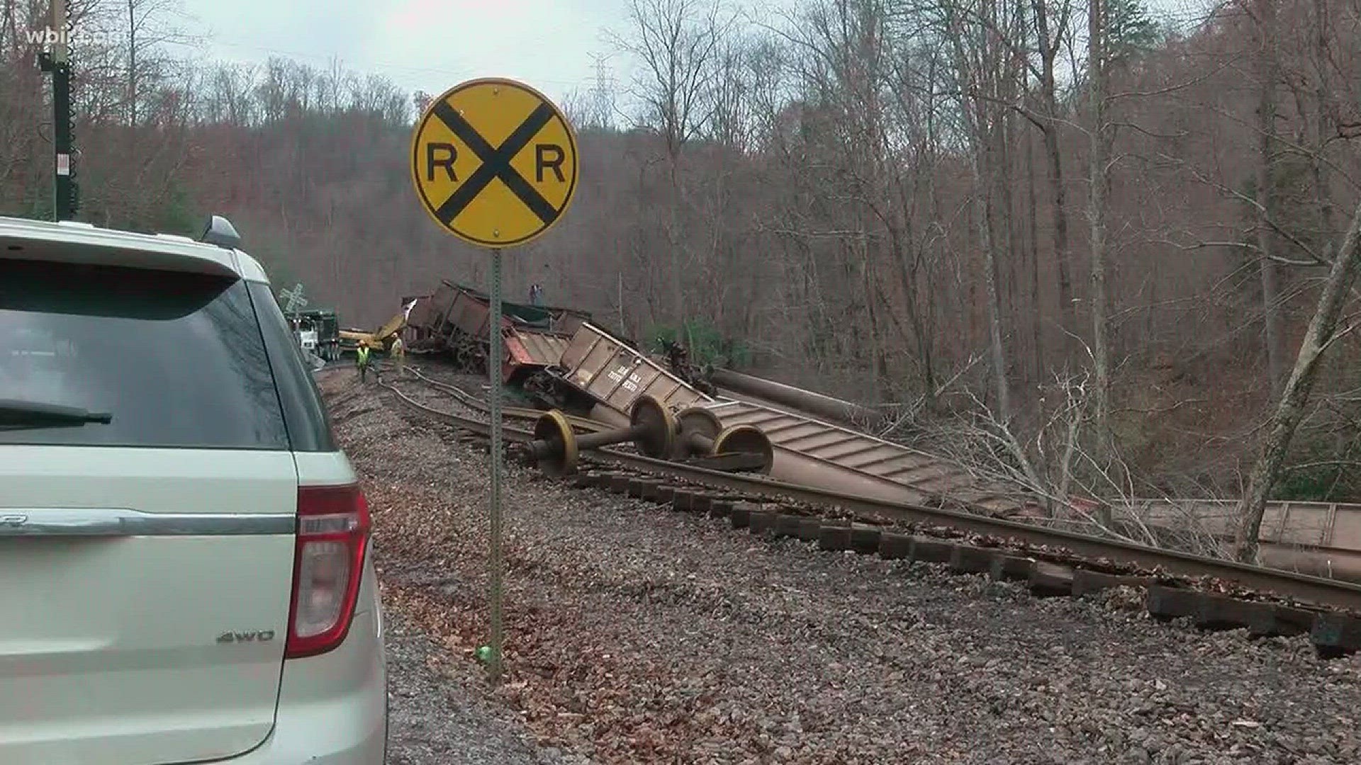A train derailed in Appalachia, Virginia Saturday night. Norfolk Southern is investigating a cause.