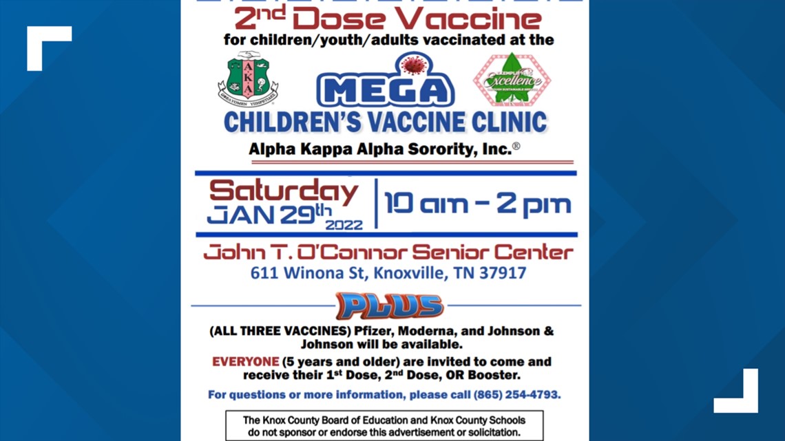 Second Mega Children's Vaccine Clinic to be held in Knoxville - Vimarsana News