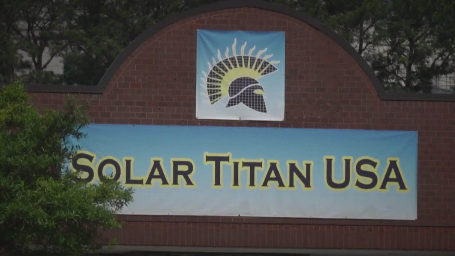 Solar Titan USA is accused of harming hundreds of customers in the Southeast