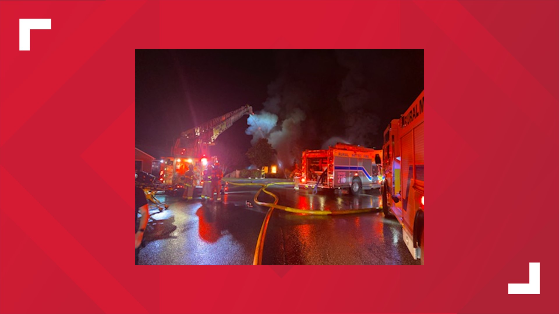 Rural Metro fights fire in West Knox County Tuesday morning